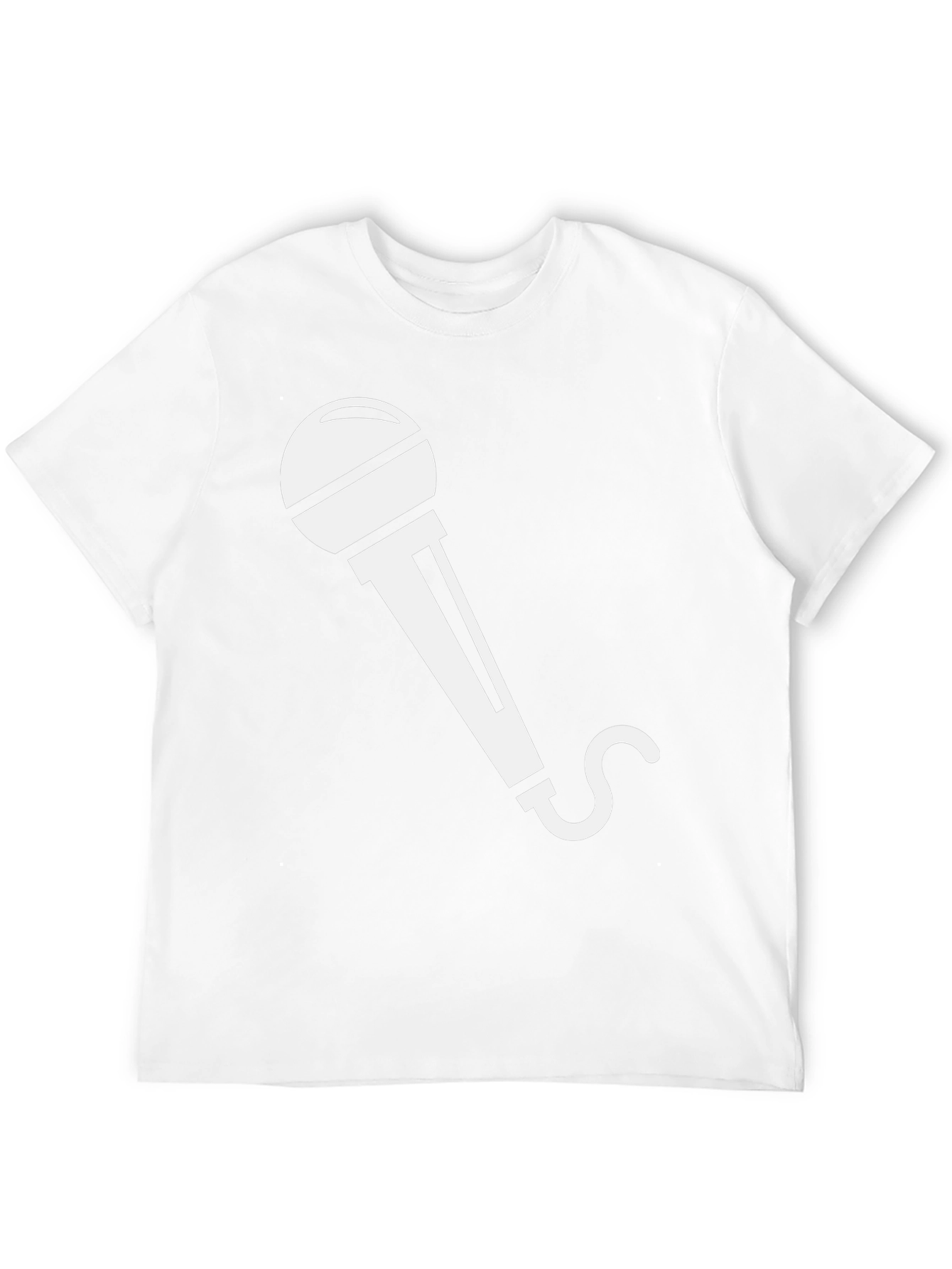 Microphone Graphic Tee - Black