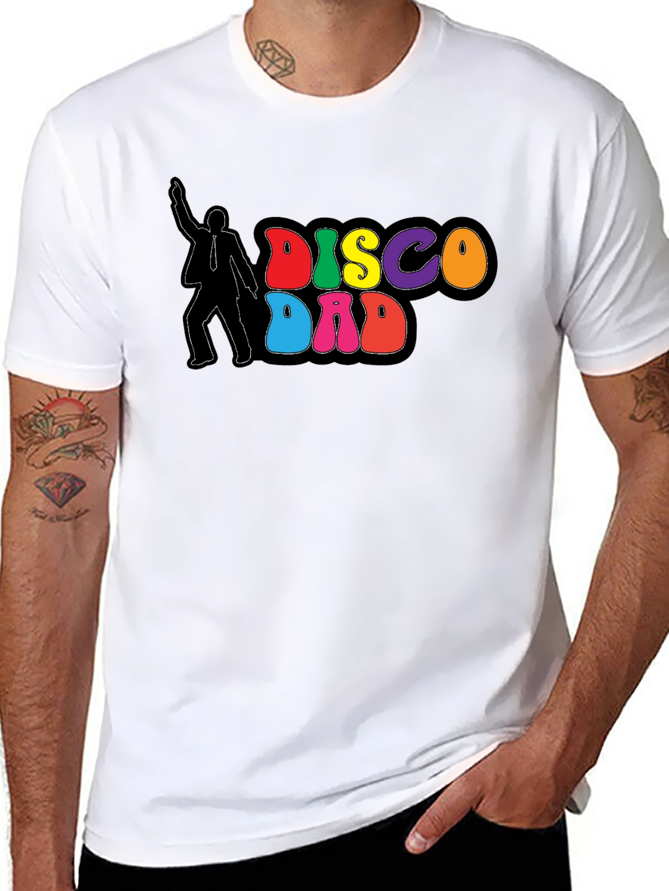 Disco Dad Black T-Shirt
