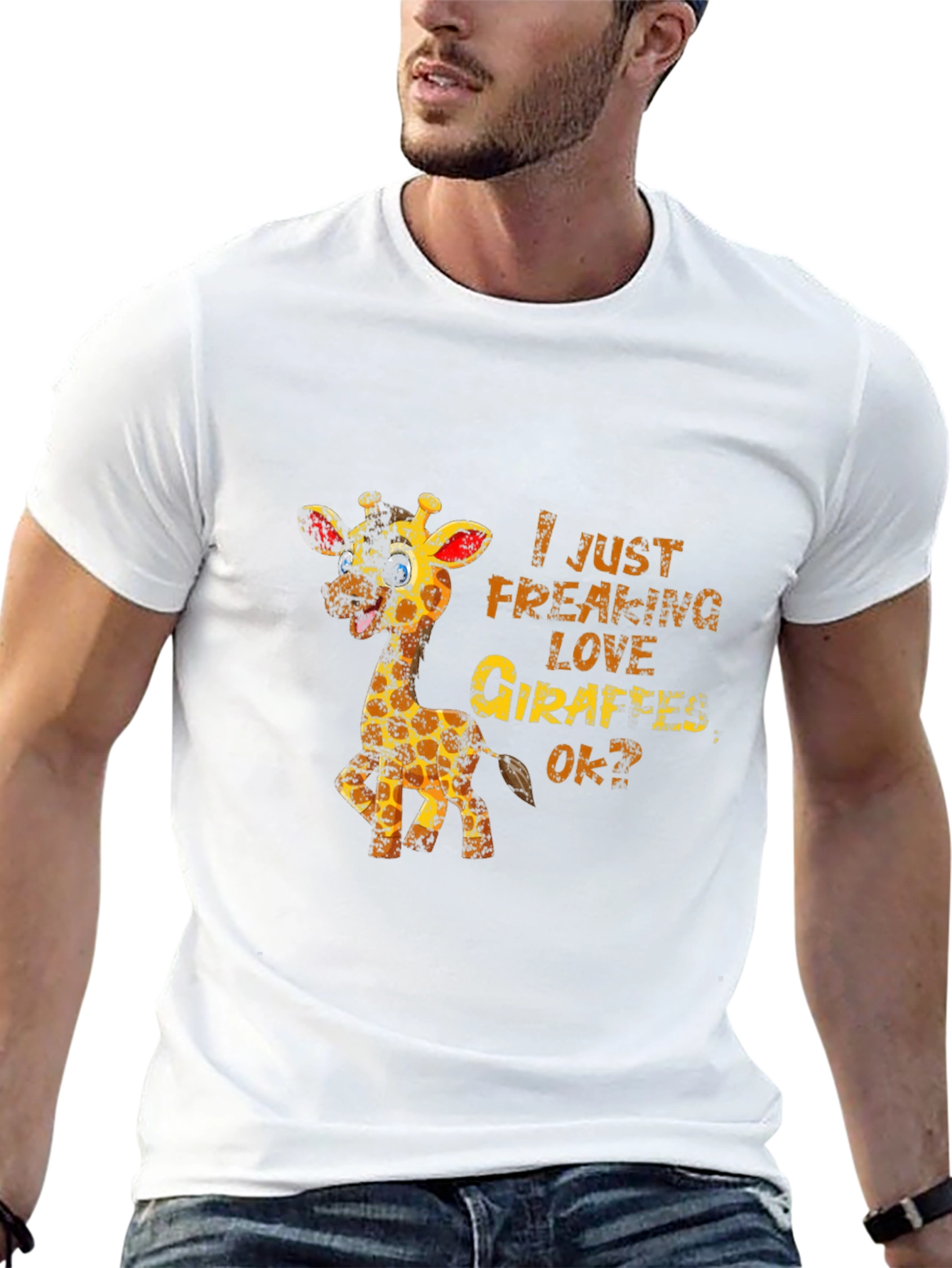 Giraffe Lover T-Shirt: I Just Freaking Love Giraffes