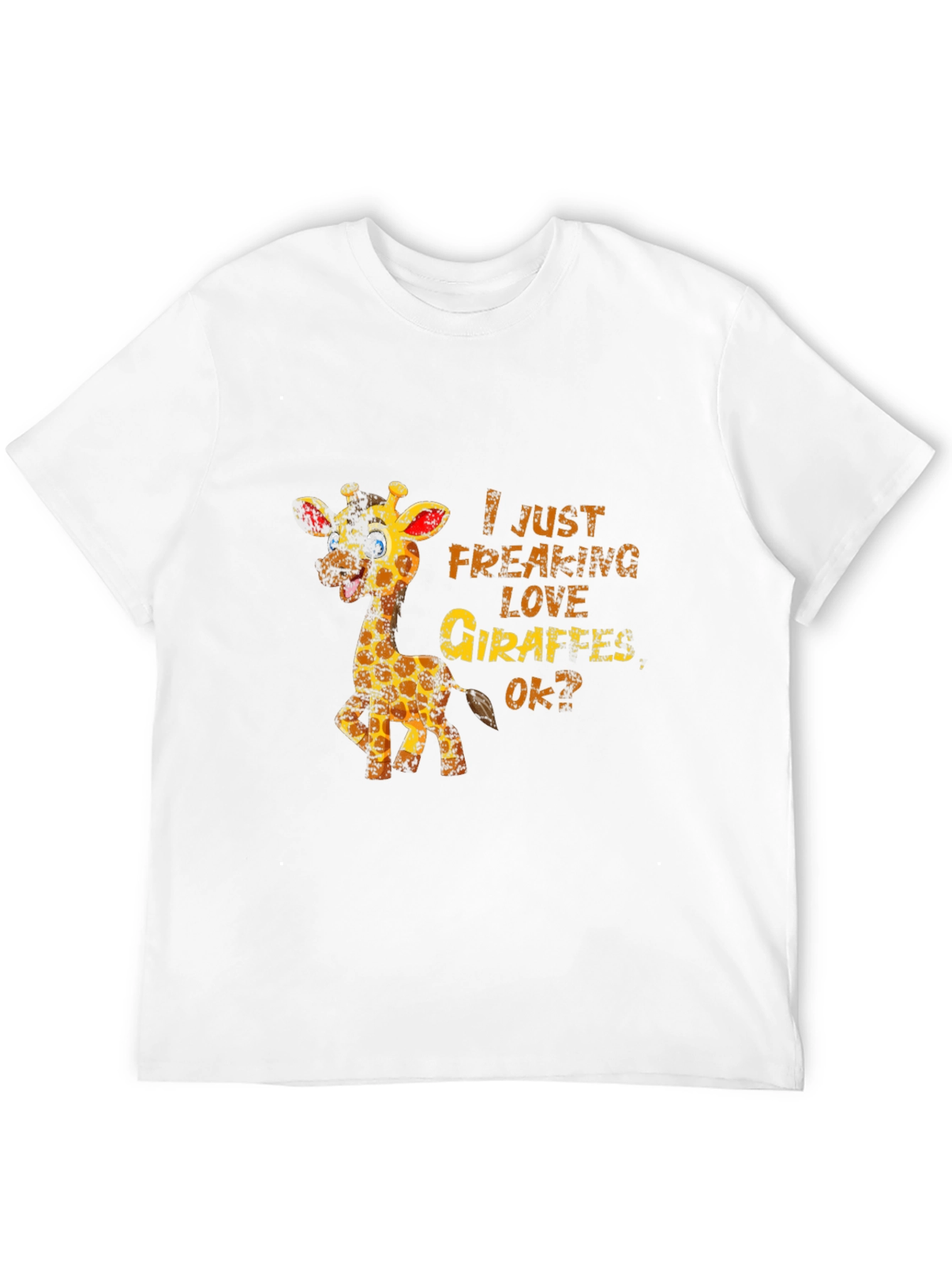 Giraffe Lover T-Shirt: I Just Freaking Love Giraffes