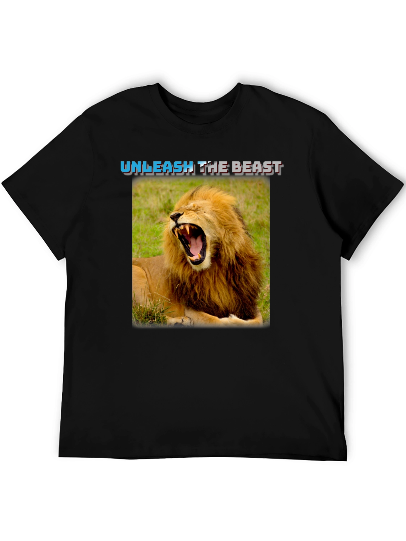 Unleash The Beast Lion Graphic T-Shirt