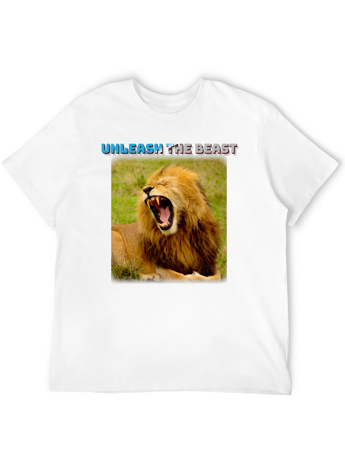 Unleash The Beast Lion Graphic T-Shirt
