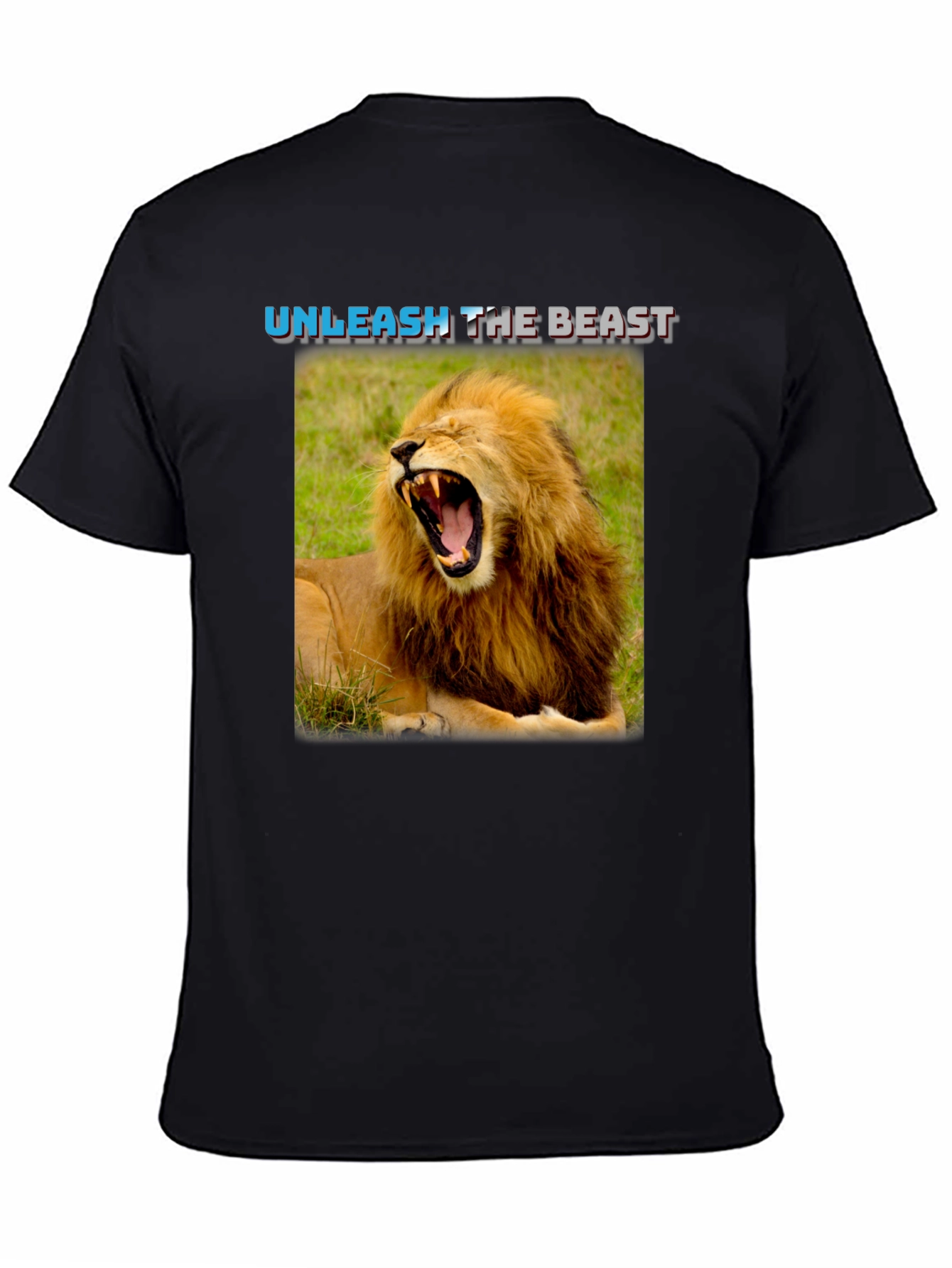 Unleash The Beast Lion Graphic T-Shirt