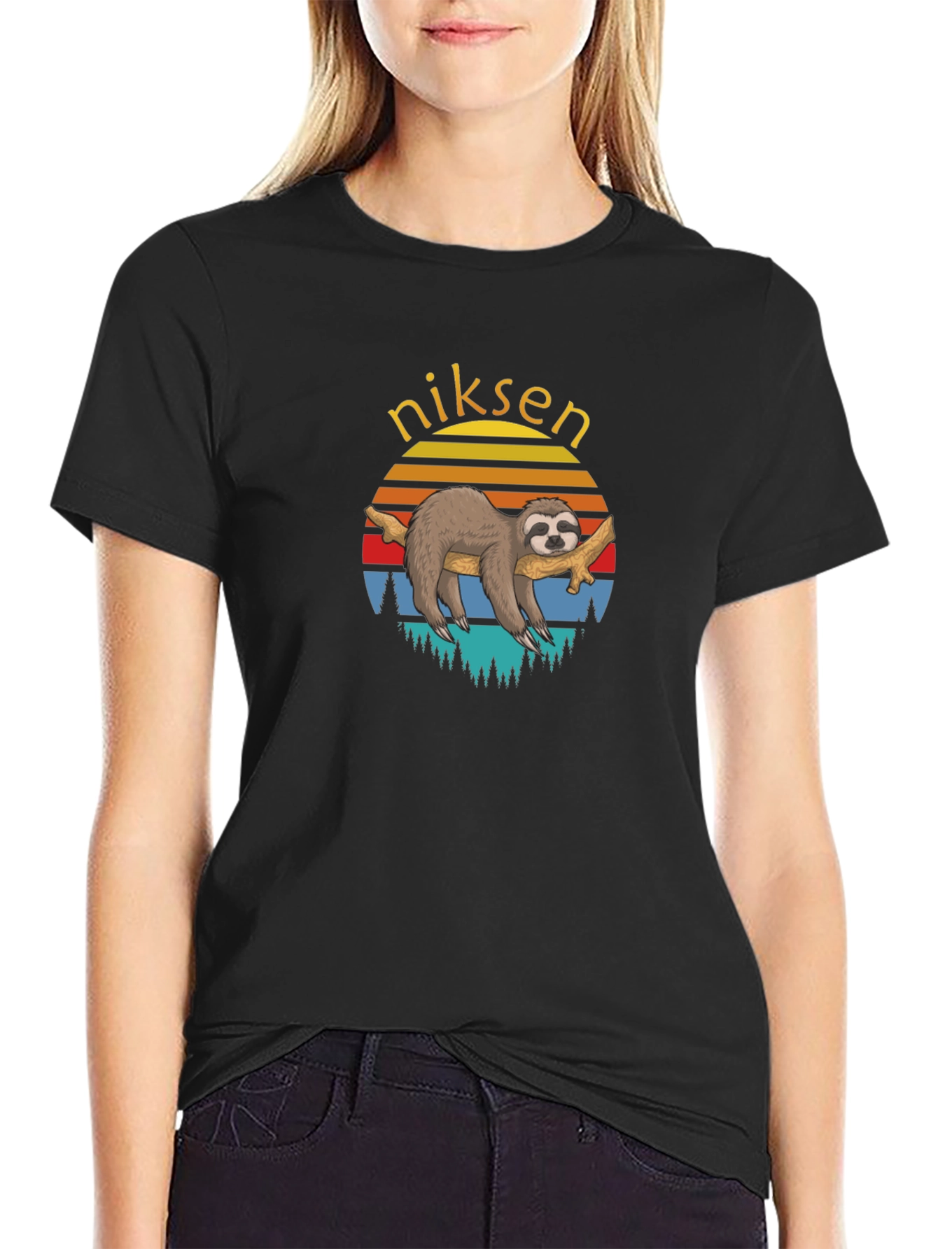 Sloth Sunset Tee - Niksen Shirt