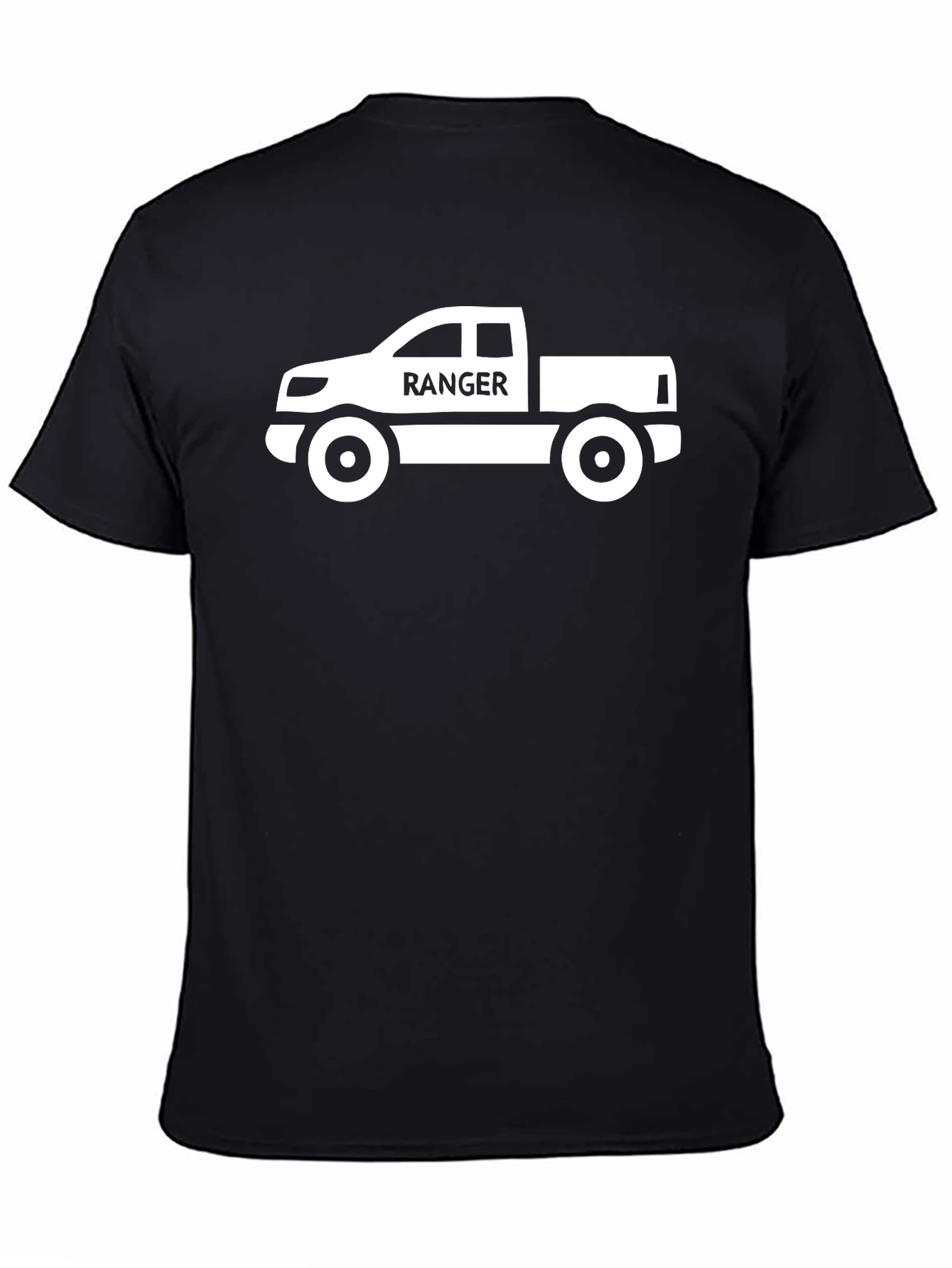 Ranger Truck Graphic Tee - Black Cotton T-Shirt