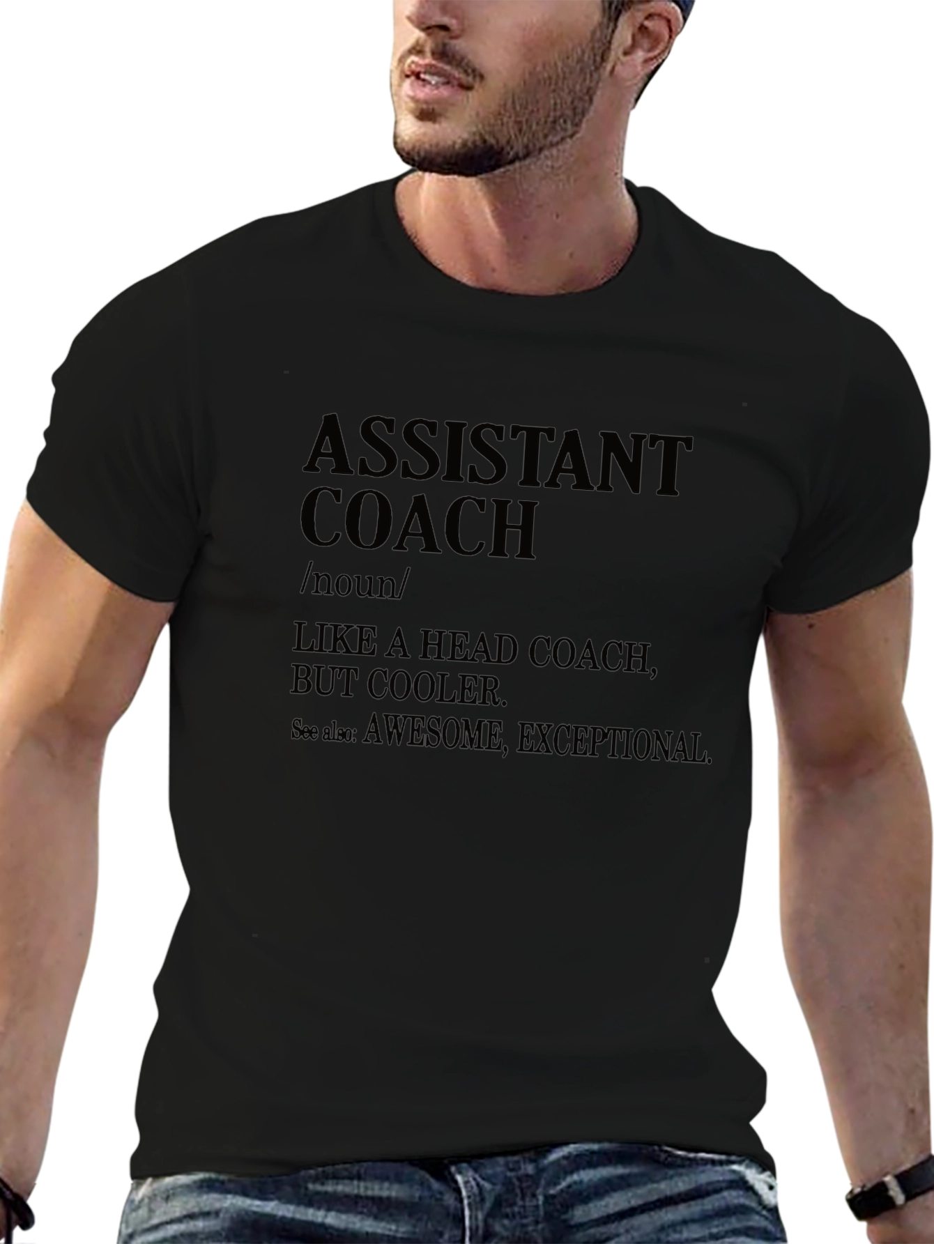 Assistant Coach Definition Black T-Shirt