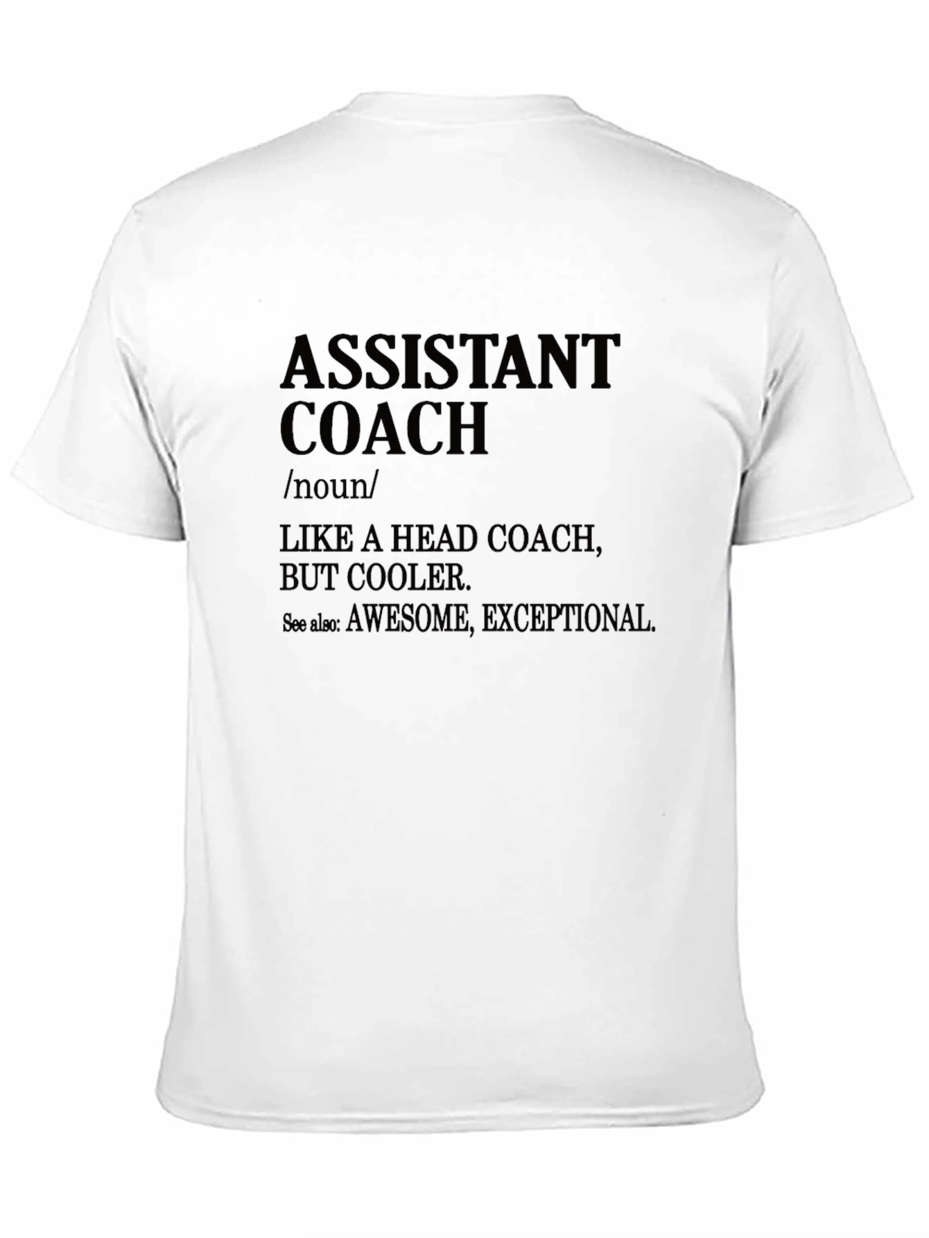 Assistant Coach Definition Black T-Shirt