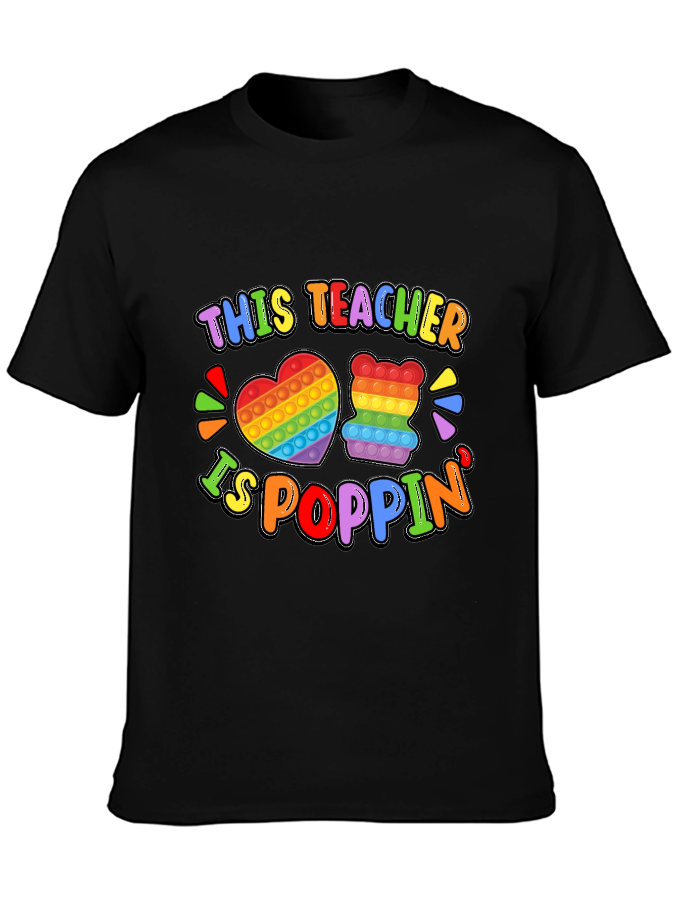 This Teacher Is Poppin Graphic T-Shirt