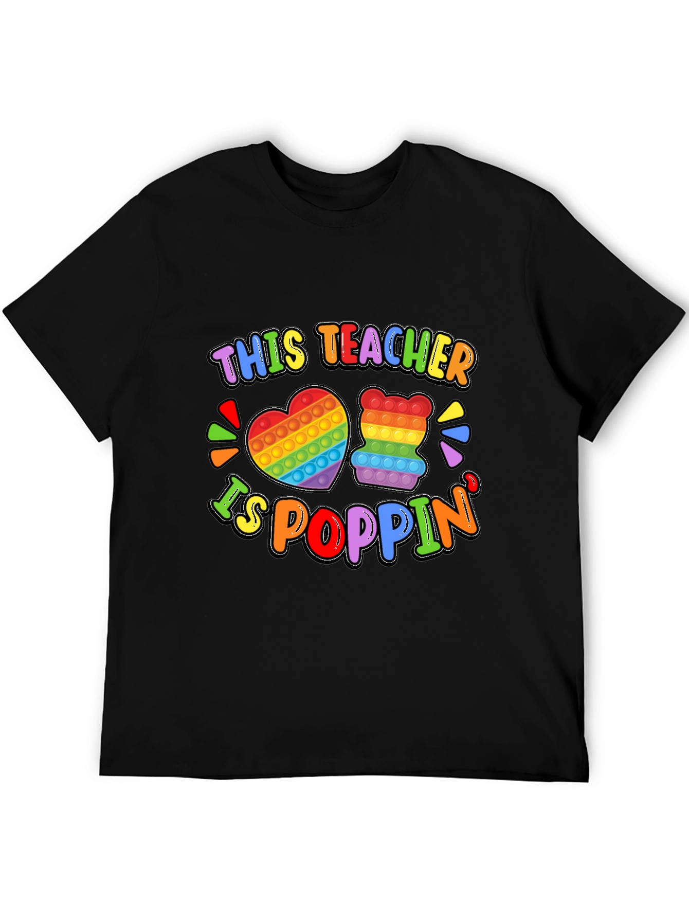 This Teacher Is Poppin Graphic T-Shirt