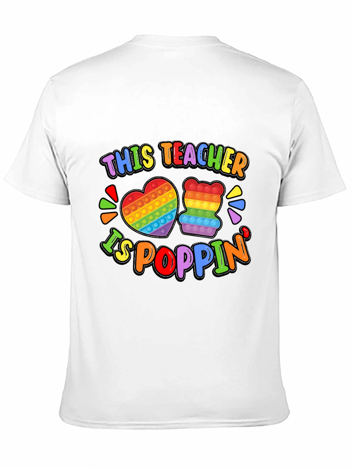 This Teacher Is Poppin Graphic T-Shirt