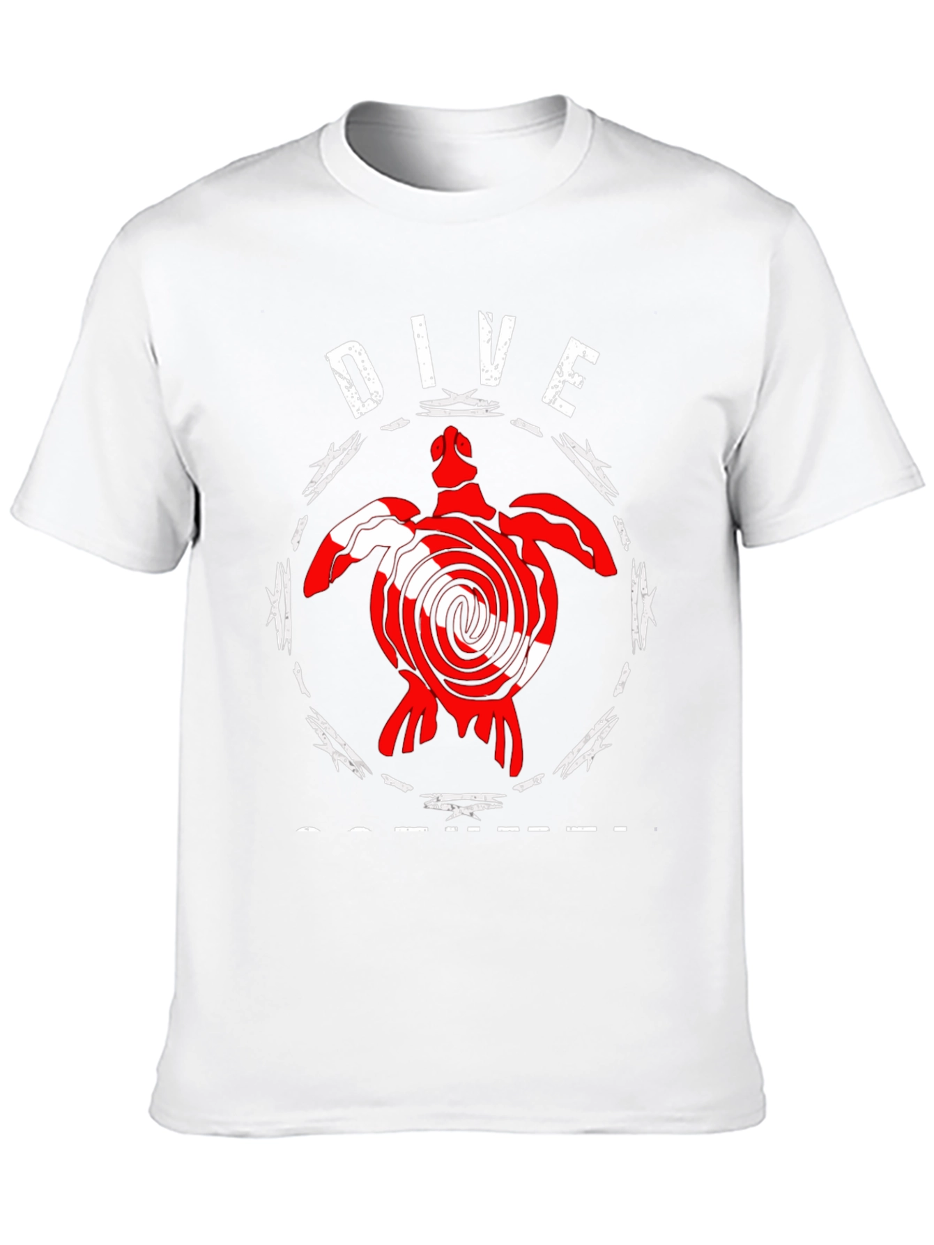 Dive Scuba Turtle Graphic T-Shirt