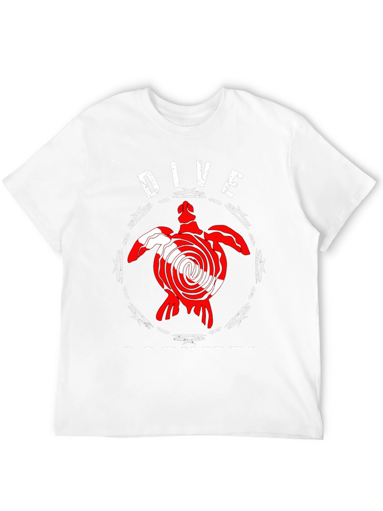 Dive Scuba Turtle Graphic T-Shirt
