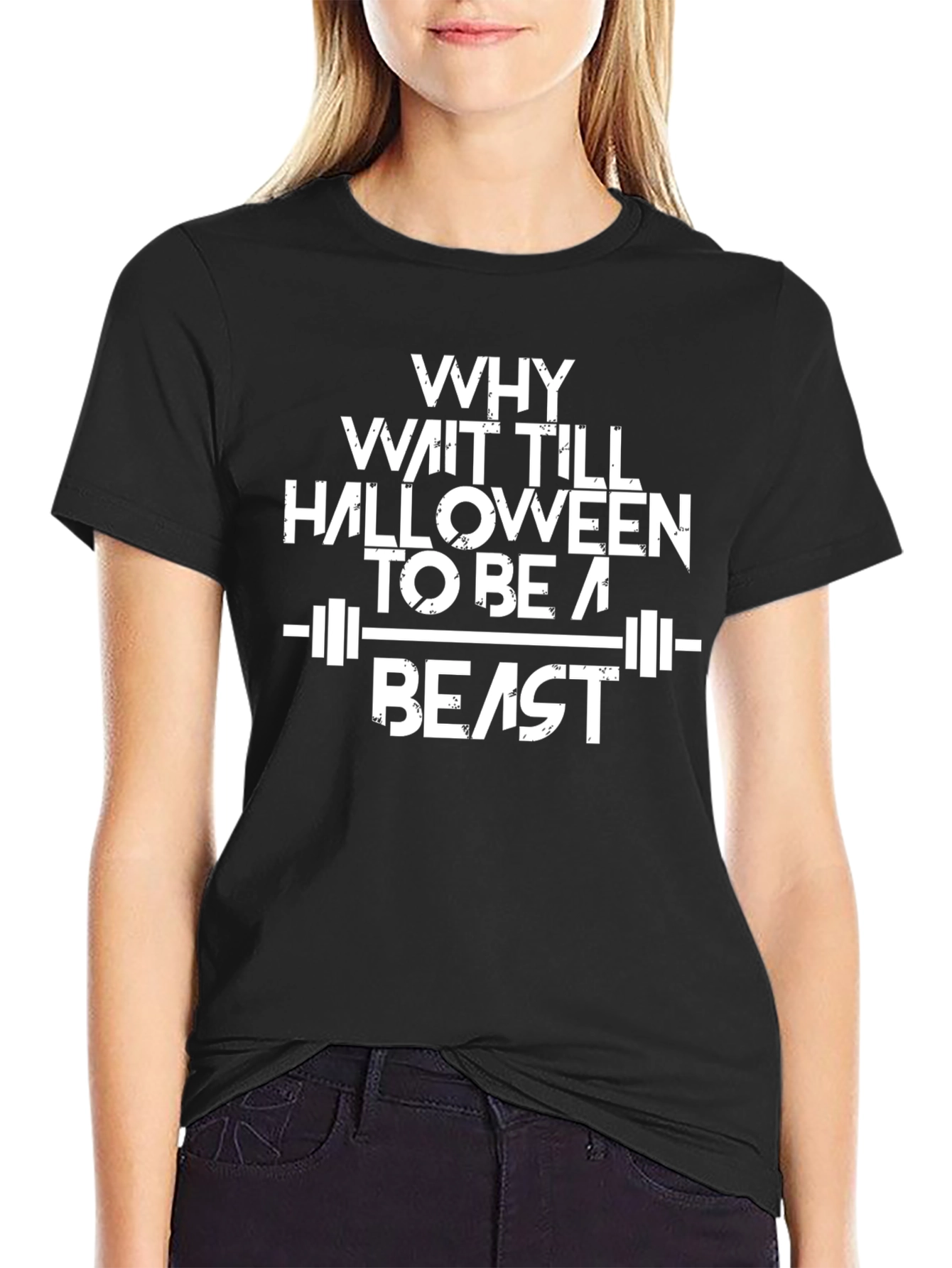 Why Wait Till Halloween Beast Graphic T-Shirt
