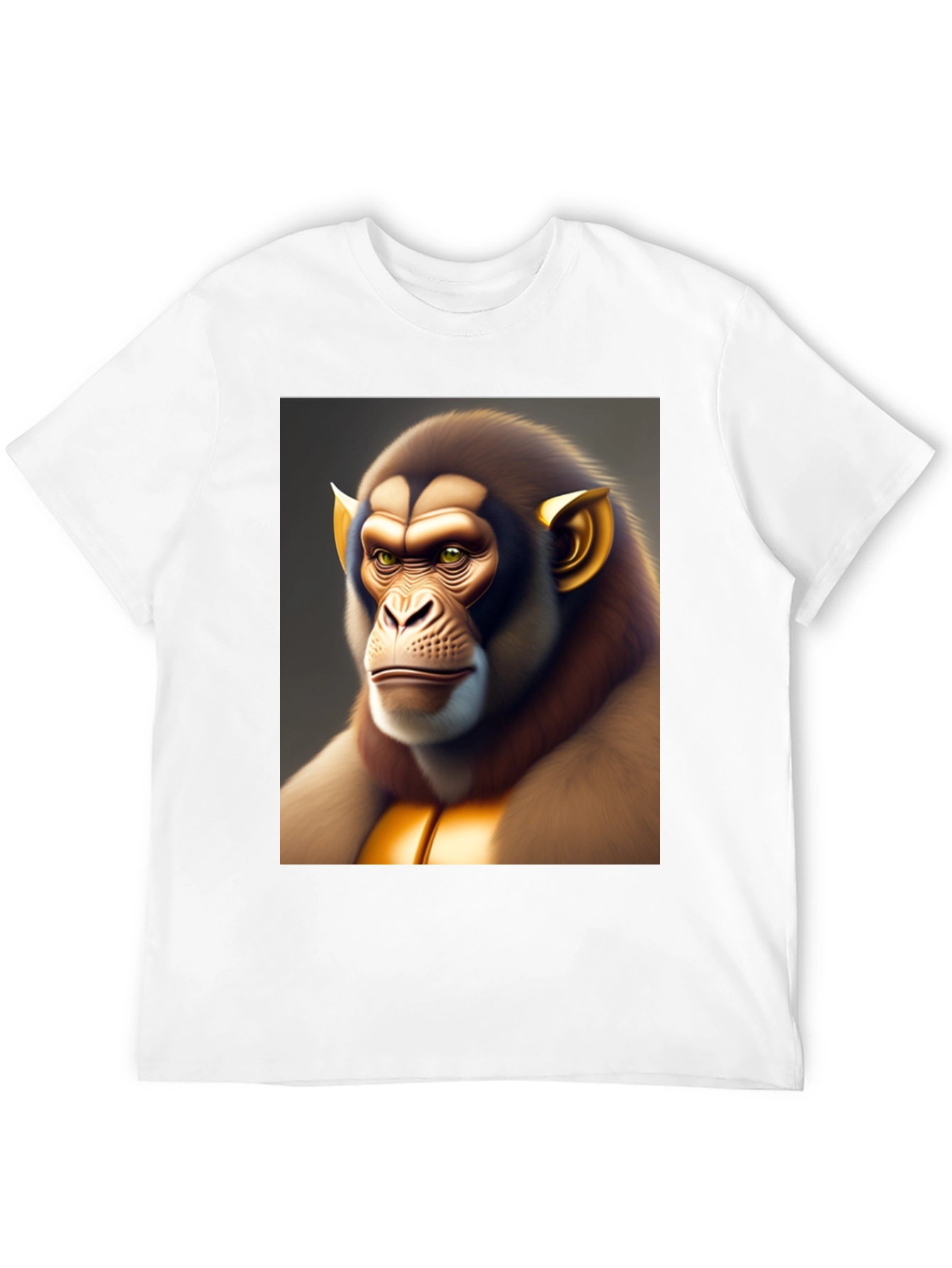 Unique Monkey Graphic Tee - Black