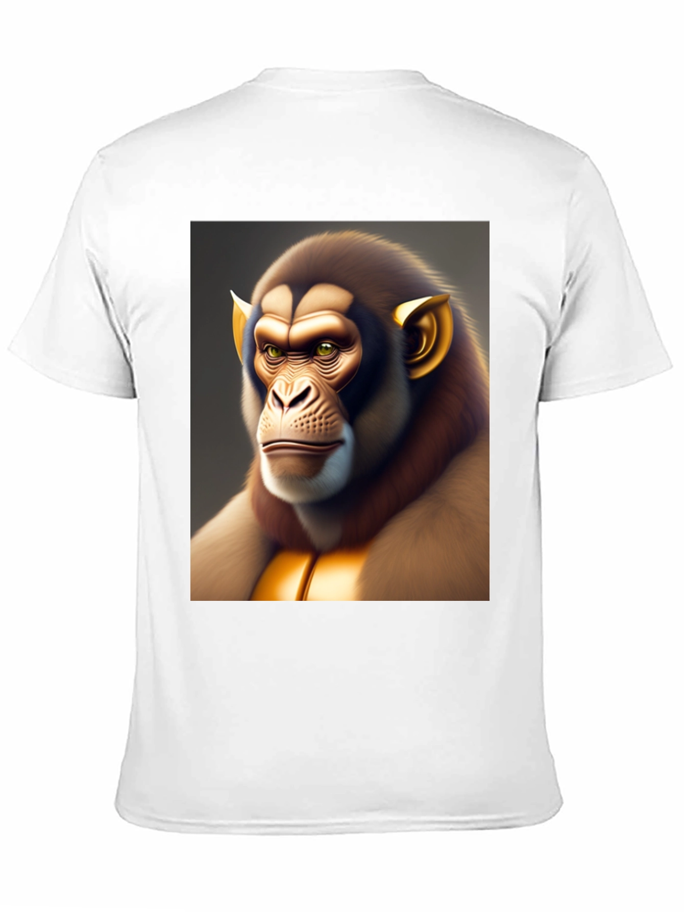 Unique Monkey Graphic Tee - Black