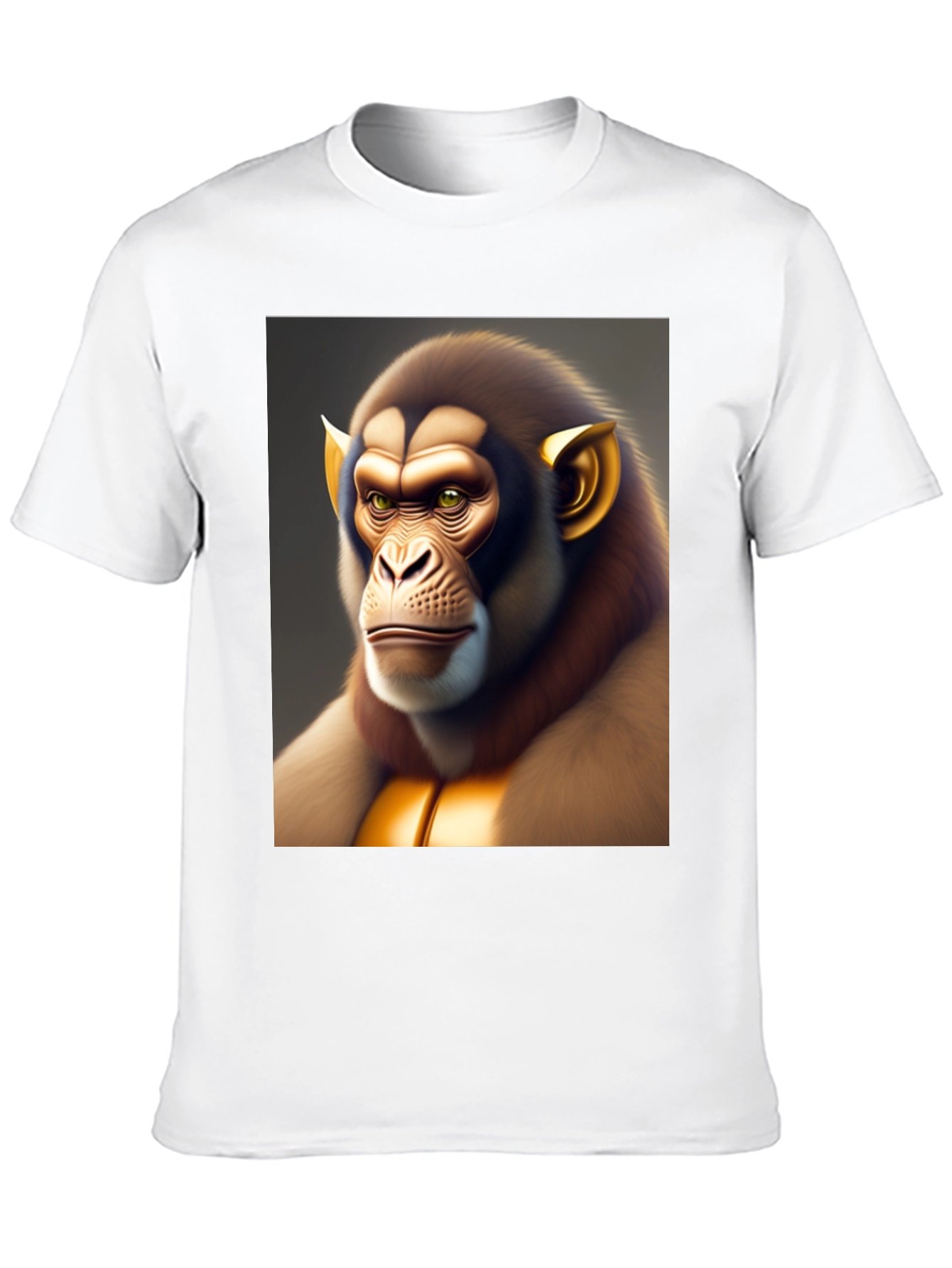 Unique Monkey Graphic Tee - Black