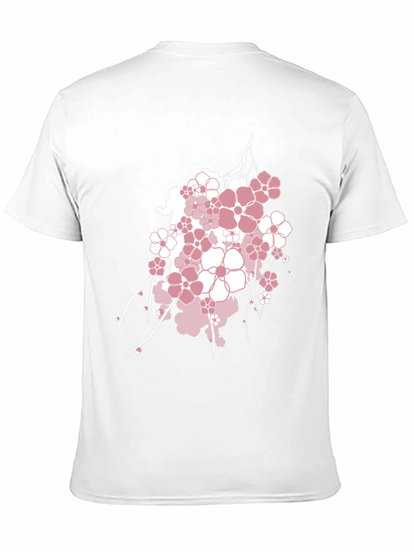Blossom Graphic Tee - Stylish Mens Black T-Shirt