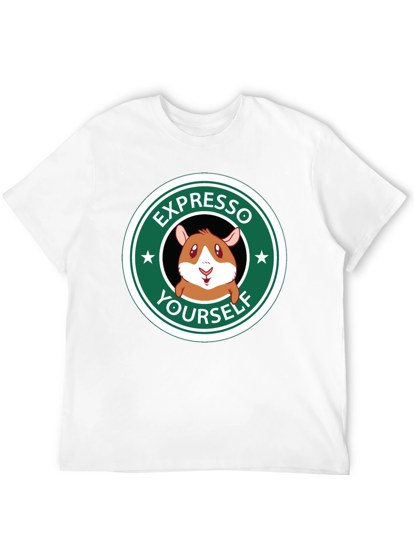 Expresso Yourself Graphic T-Shirt - Funny Hamster Design