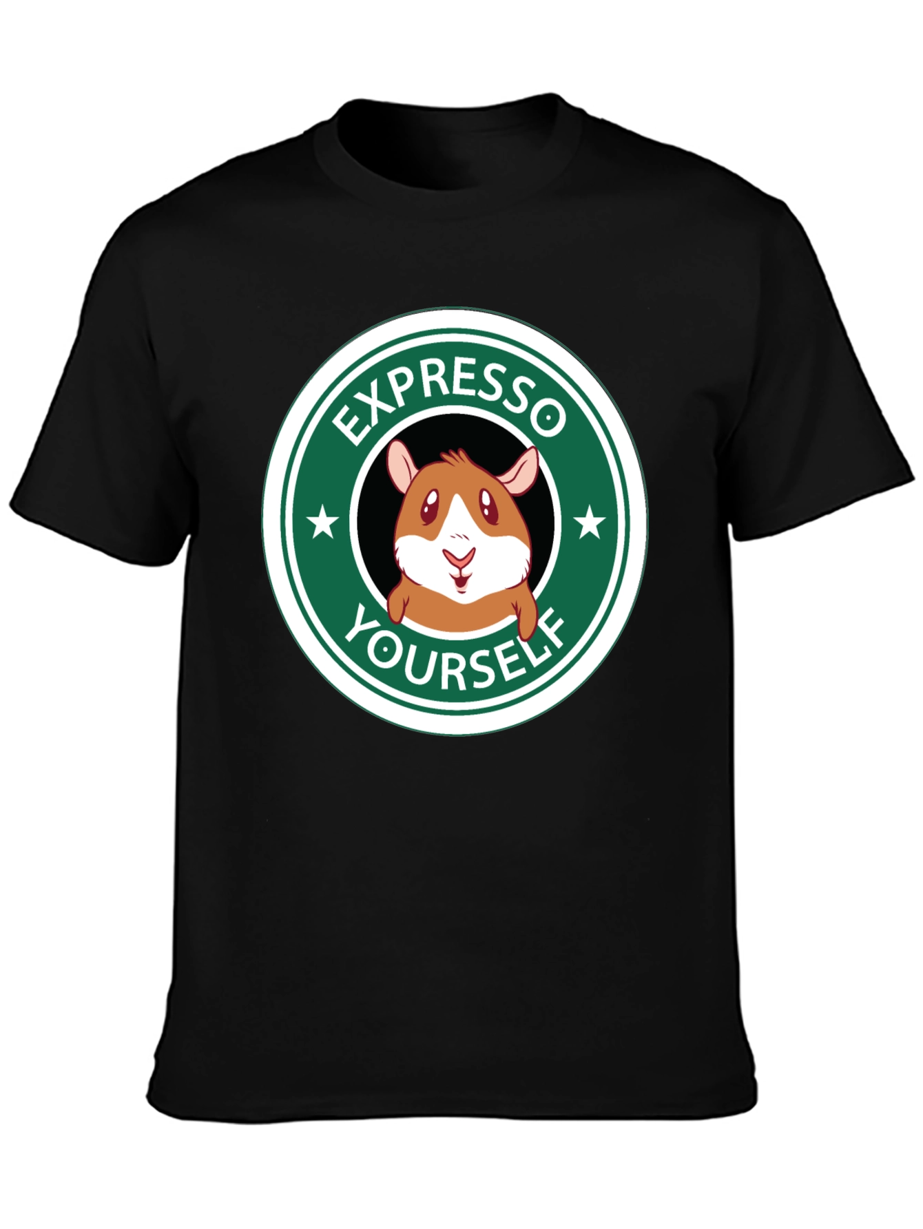 Expresso Yourself Graphic T-Shirt - Funny Hamster Design
