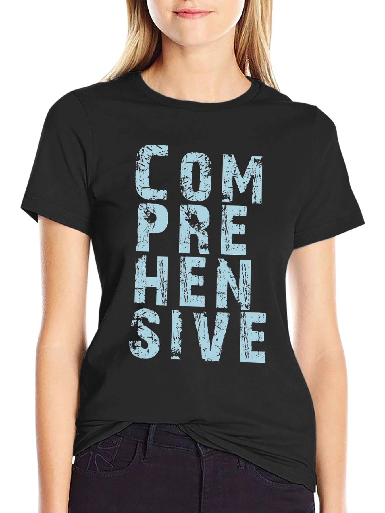 Comprehensive Graphic Tee - Mens Black T-Shirt