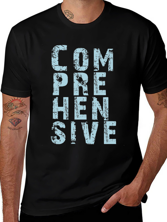 Comprehensive Graphic Tee - Mens Black T-Shirt