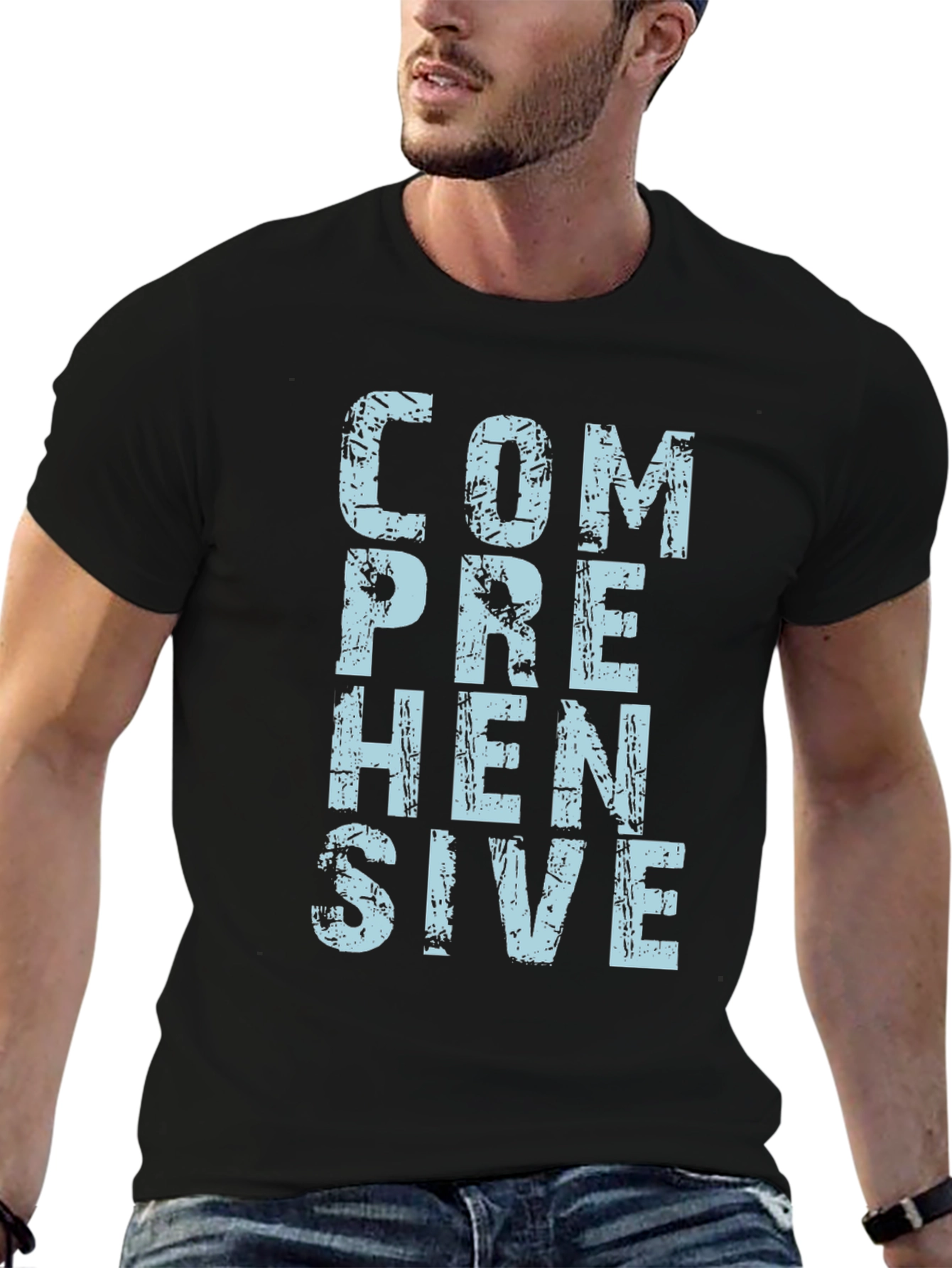 Comprehensive Graphic Tee - Mens Black T-Shirt