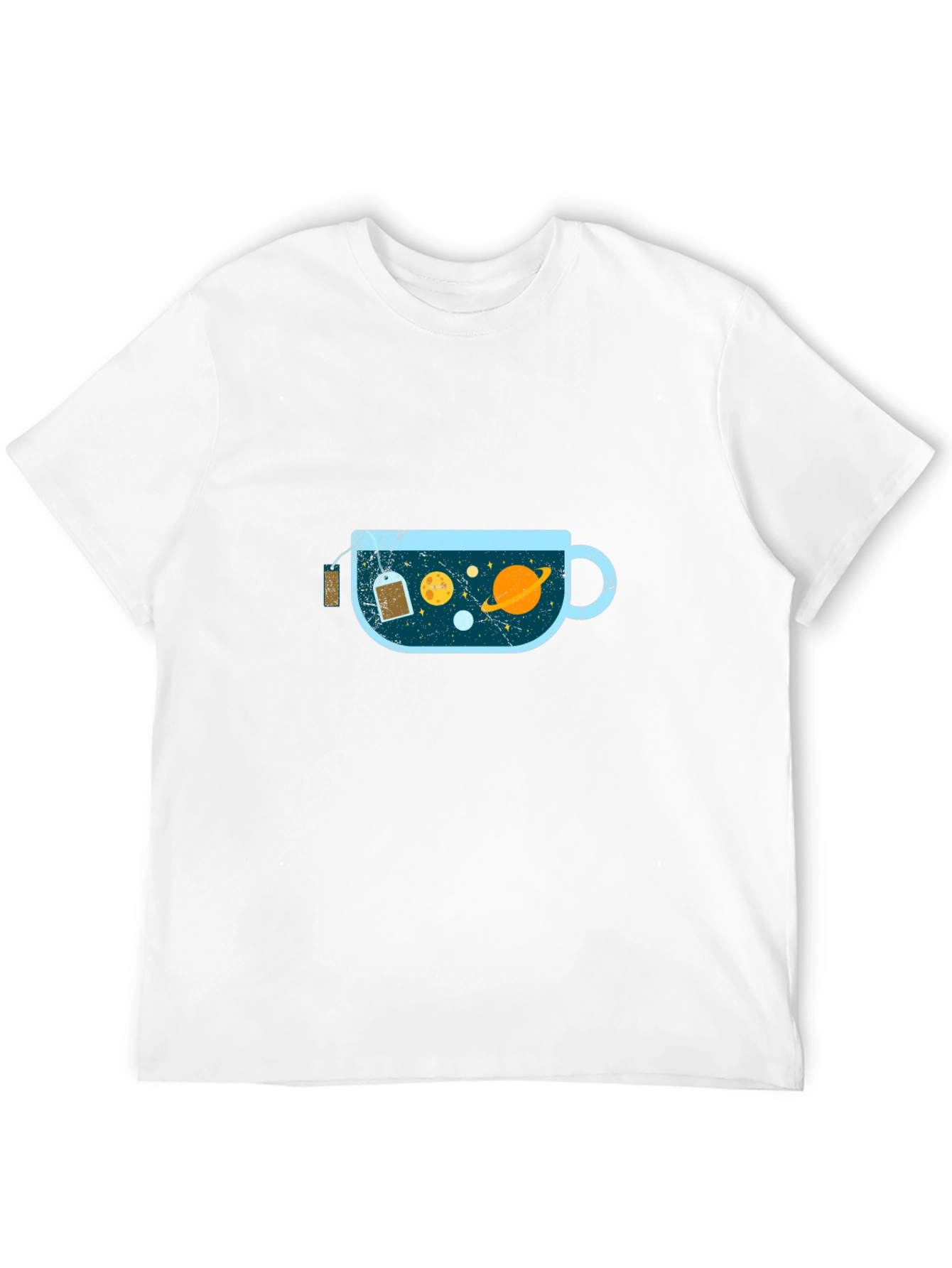 Celestial Tea Cup T-Shirt - Cosmic Brew