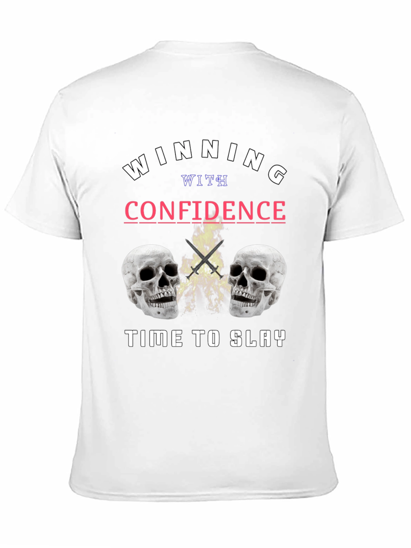 Winning with Confidence Skull Graphic Tee