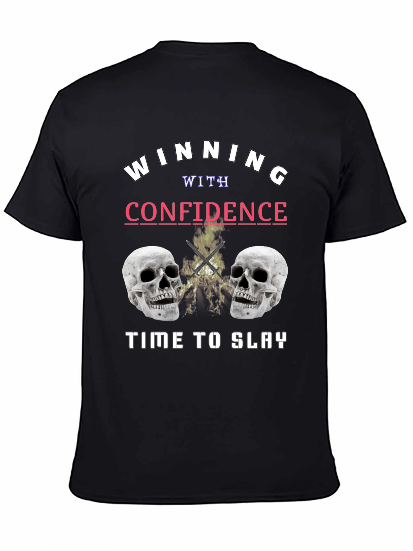 Winning with Confidence Skull Graphic Tee