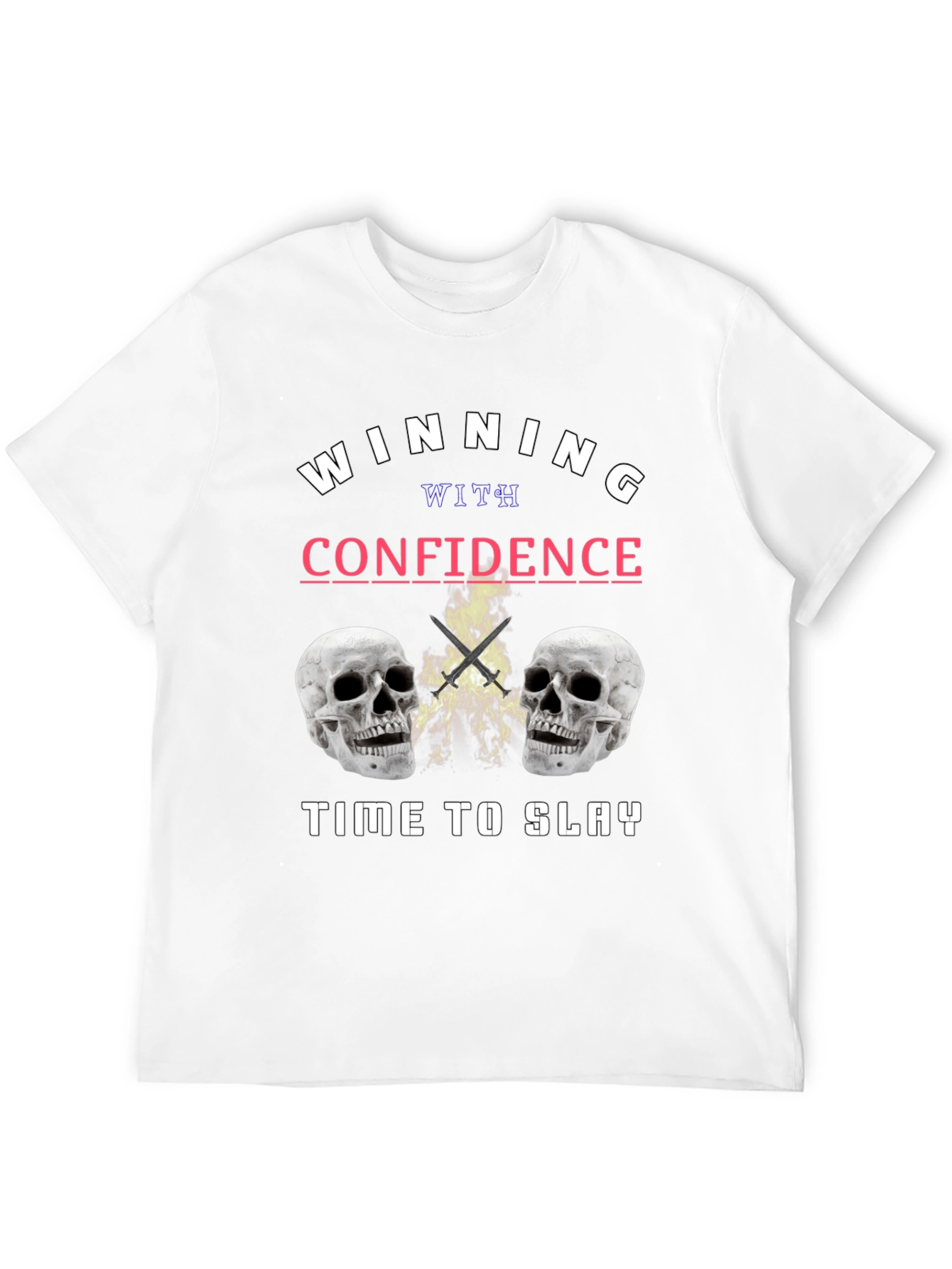 Winning with Confidence Skull Graphic Tee