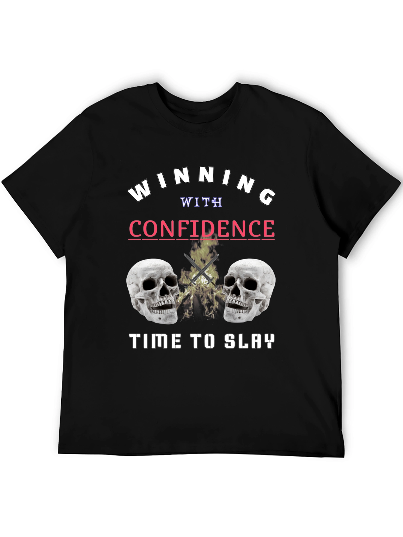 Winning with Confidence Skull Graphic Tee
