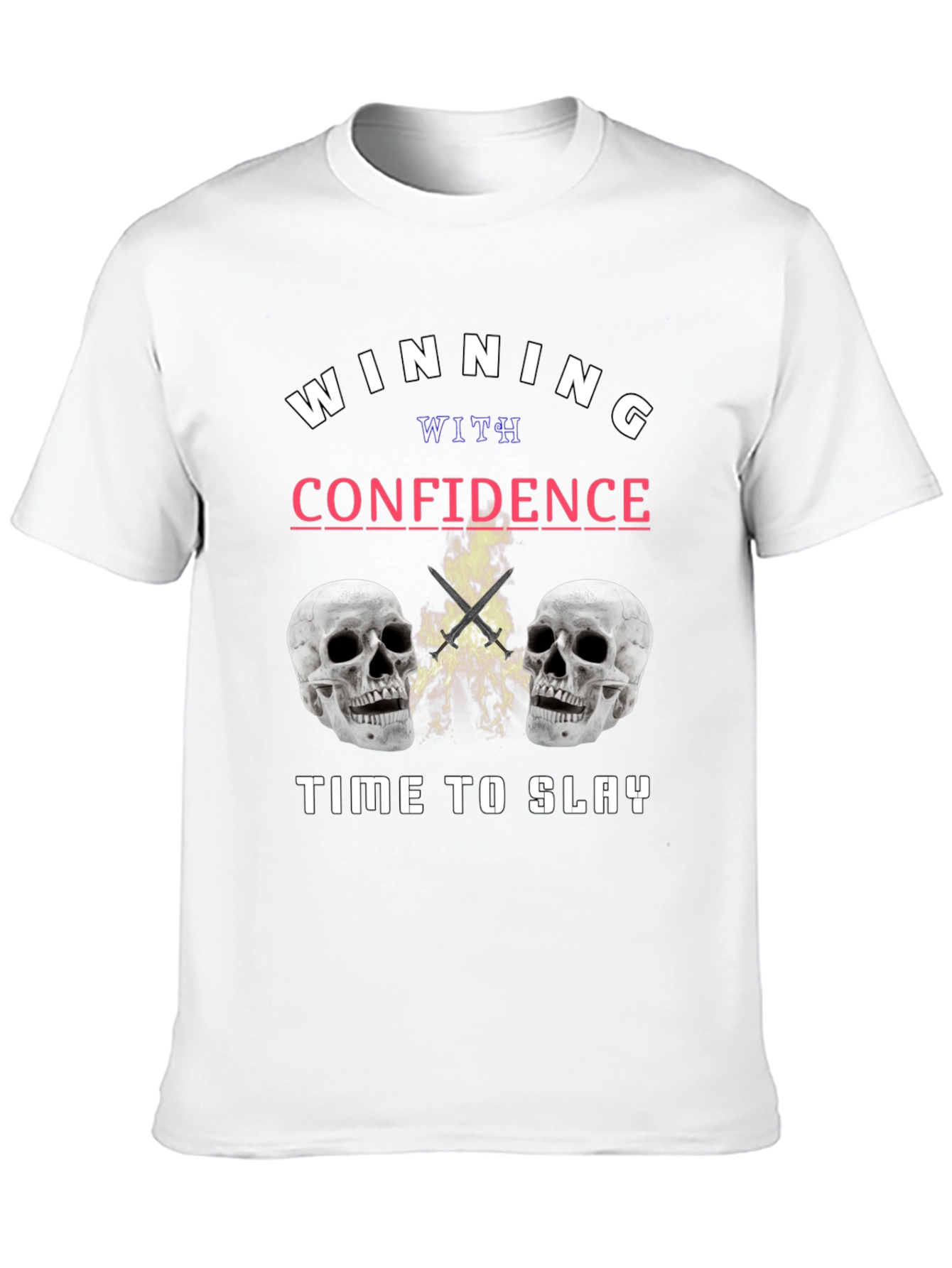 Winning with Confidence Skull Graphic Tee