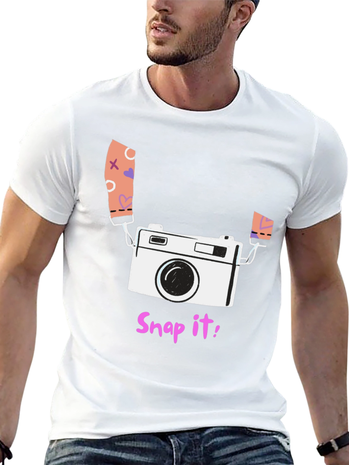 Snap It! Camera Graphic Tee - Stylish Casual Wear