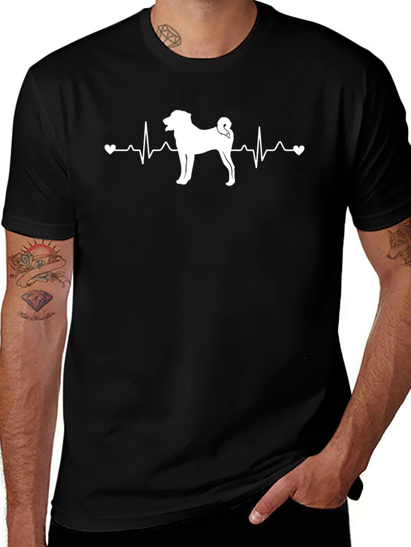 Dog Lovers Heartbeat Tee