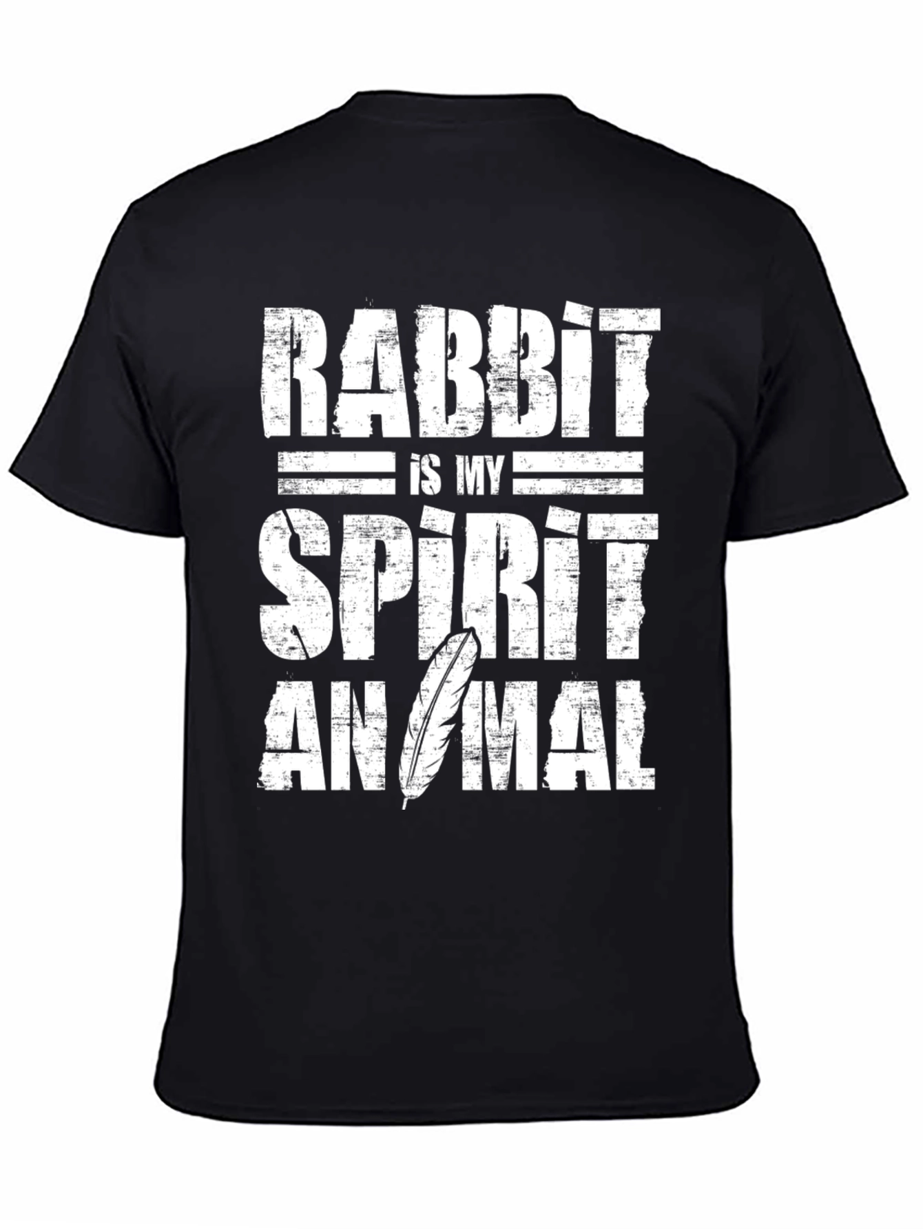Rabbit Spirit Animal Graphic Tee - Soft Cotton