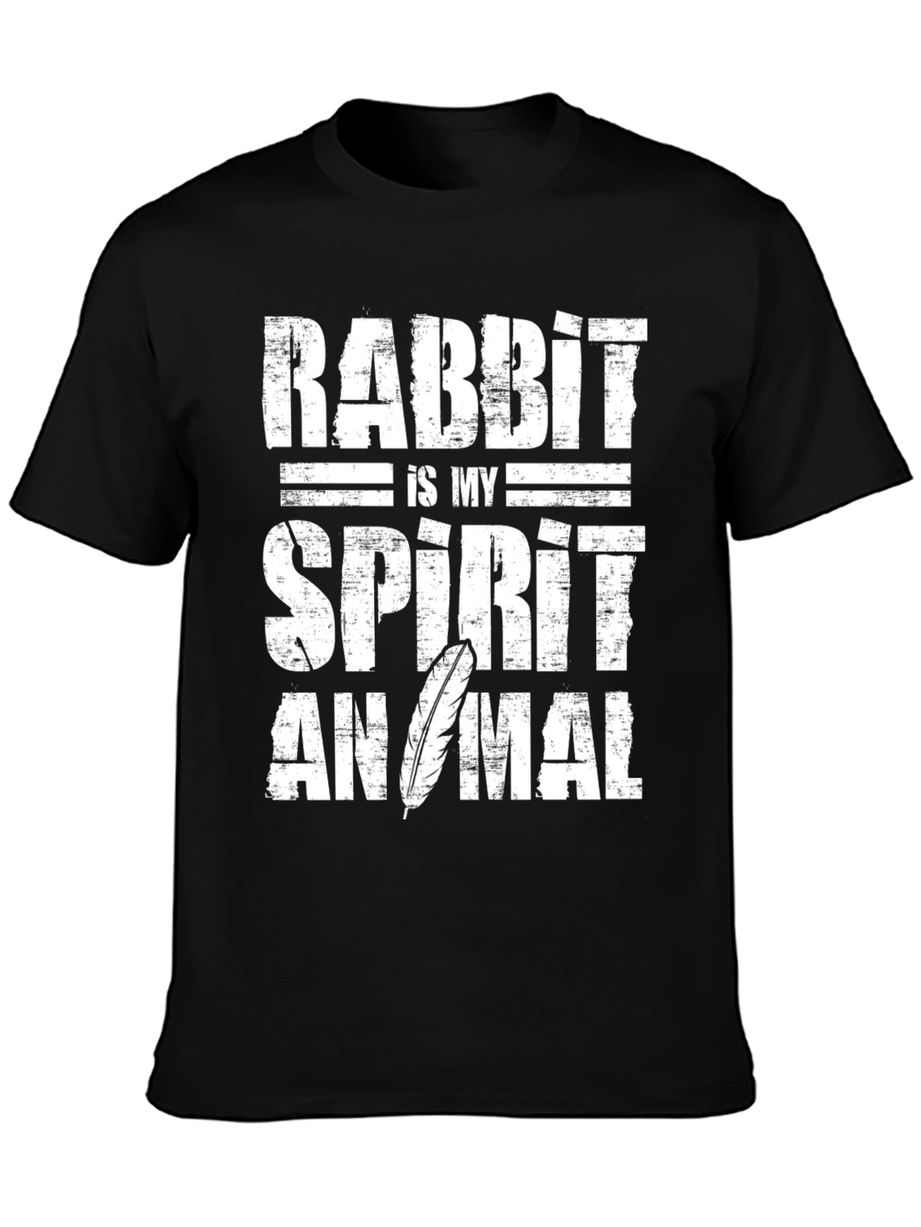 Rabbit Spirit Animal Graphic Tee - Soft Cotton