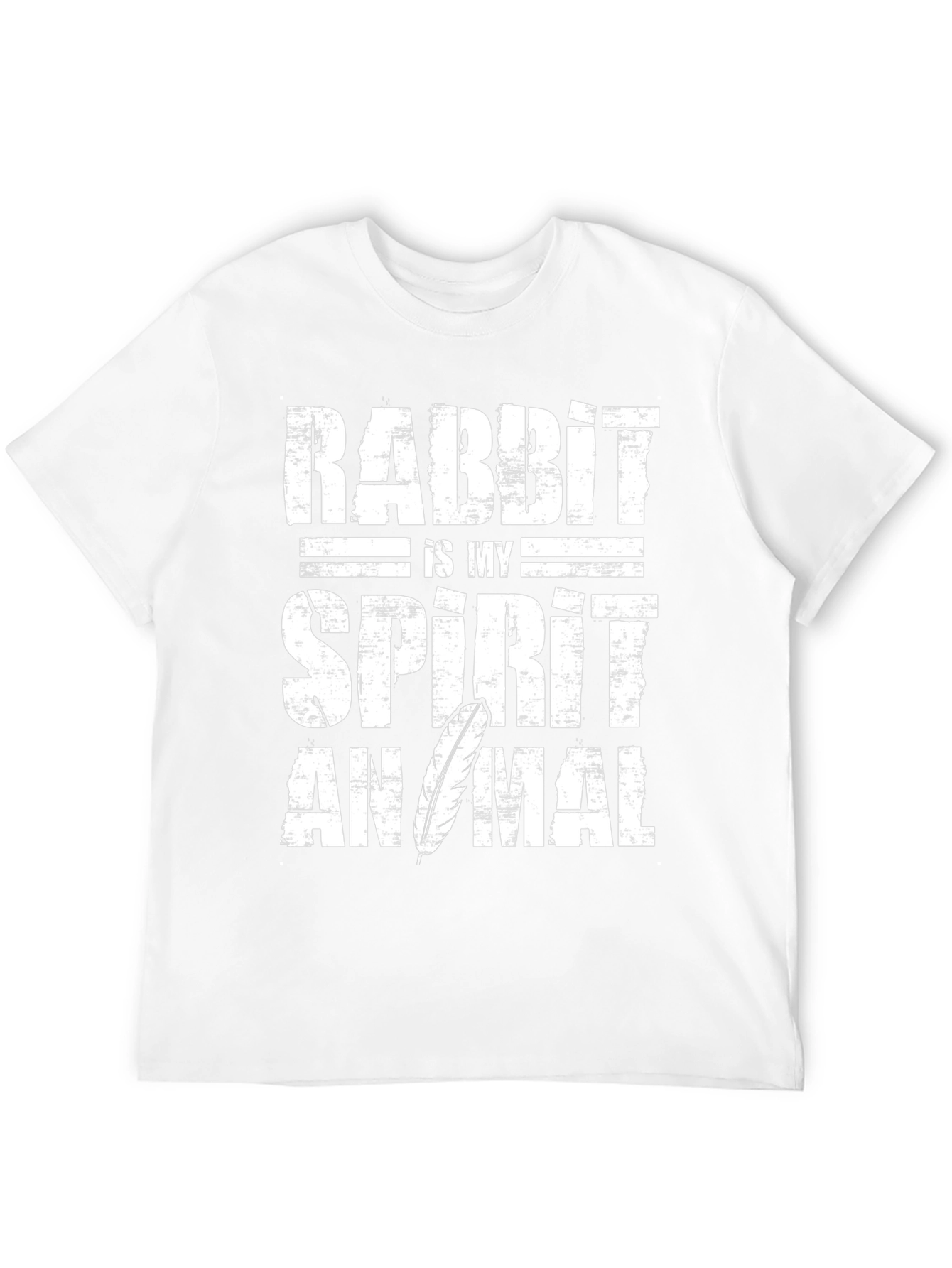 Rabbit Spirit Animal Graphic Tee - Soft Cotton