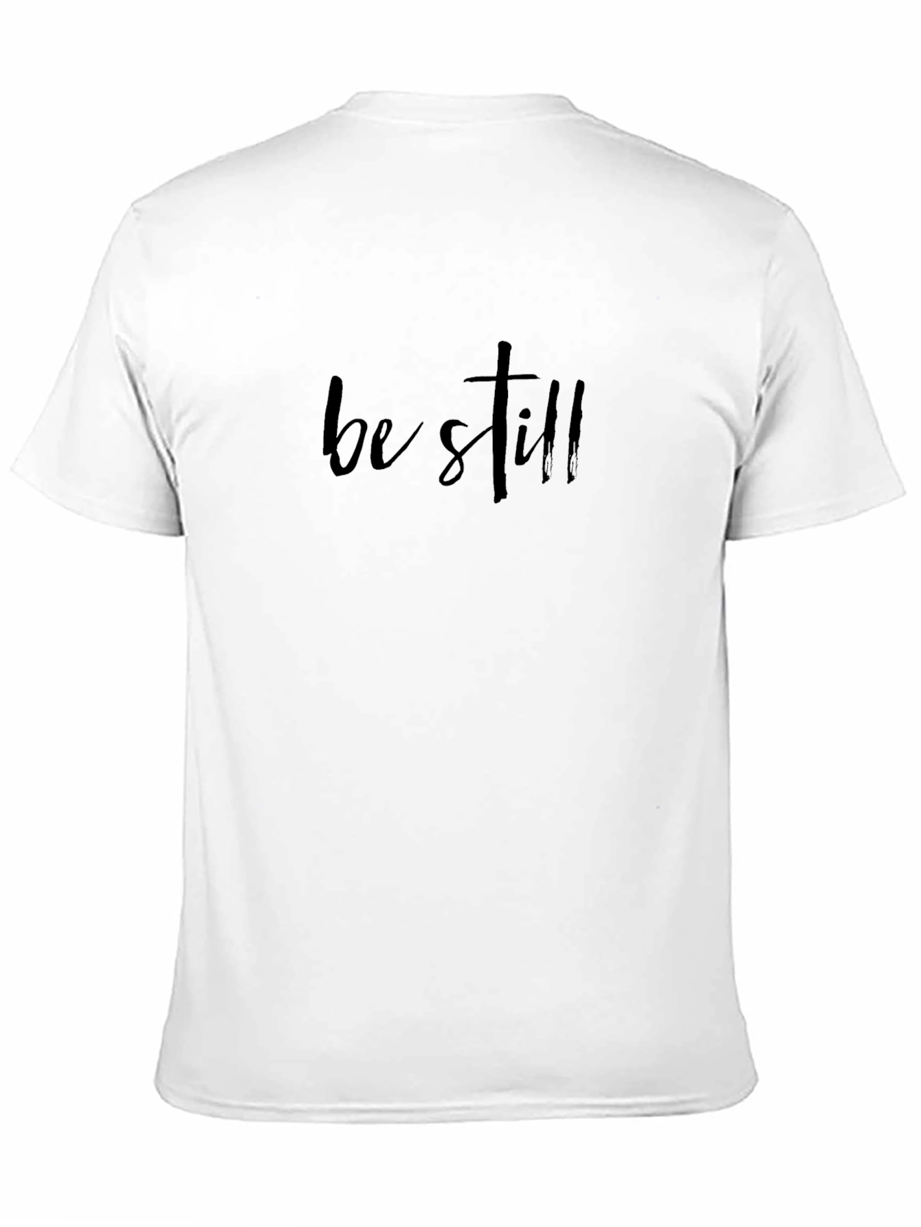 Be Still Graphic Tee - Black Cotton T-Shirt