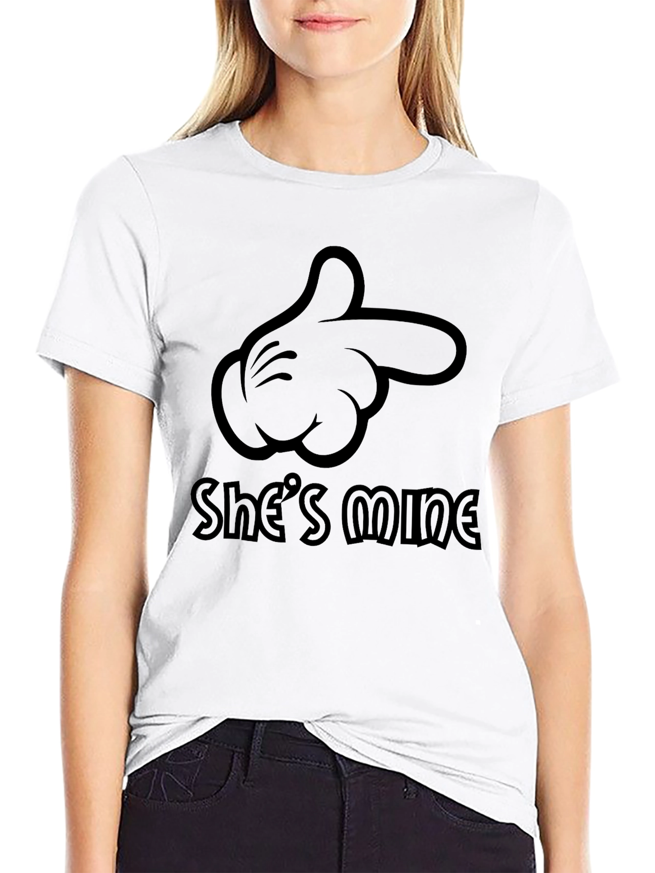 Shes Mine Graphic Tee - Black