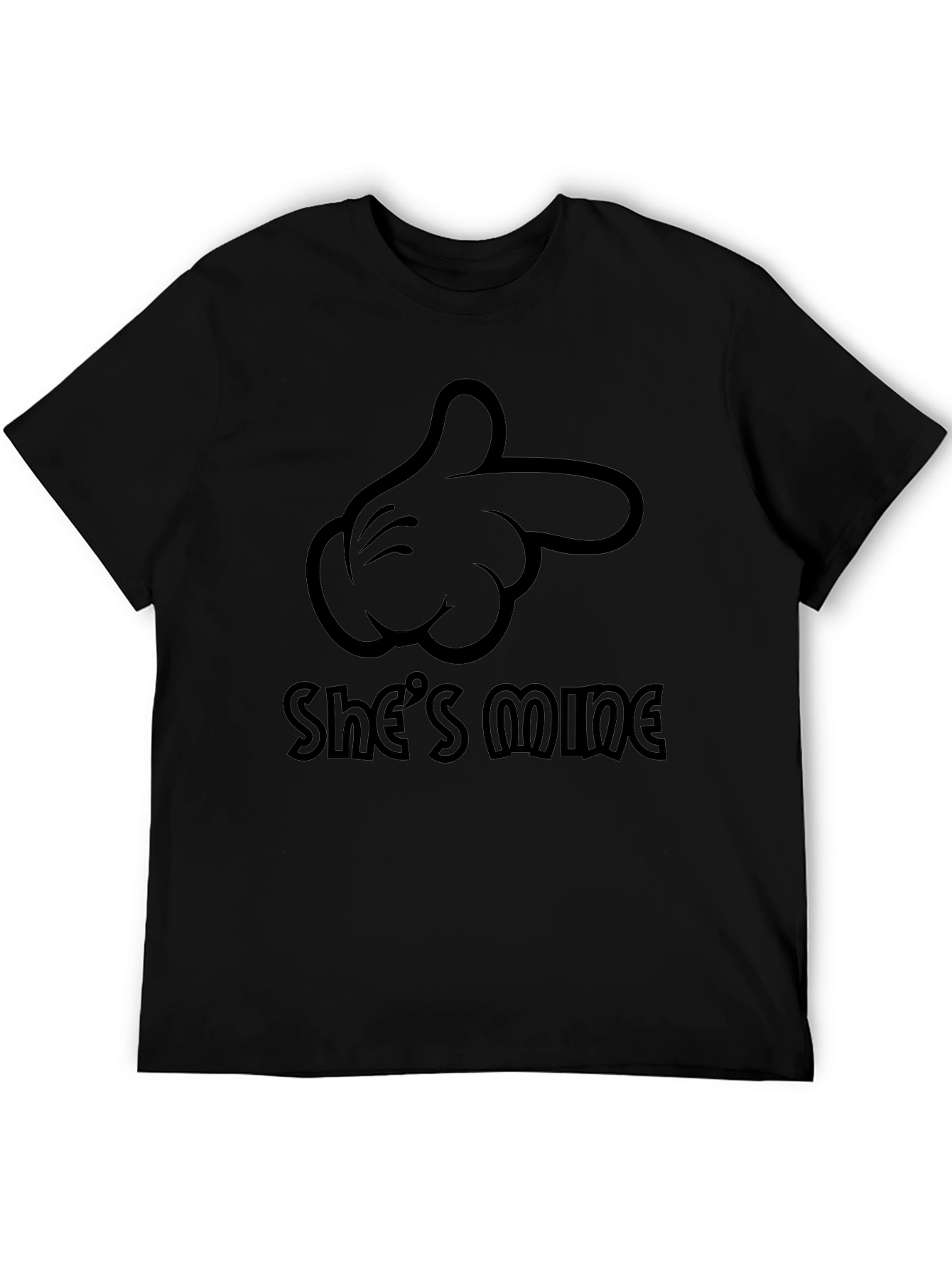 Shes Mine Graphic Tee - Black