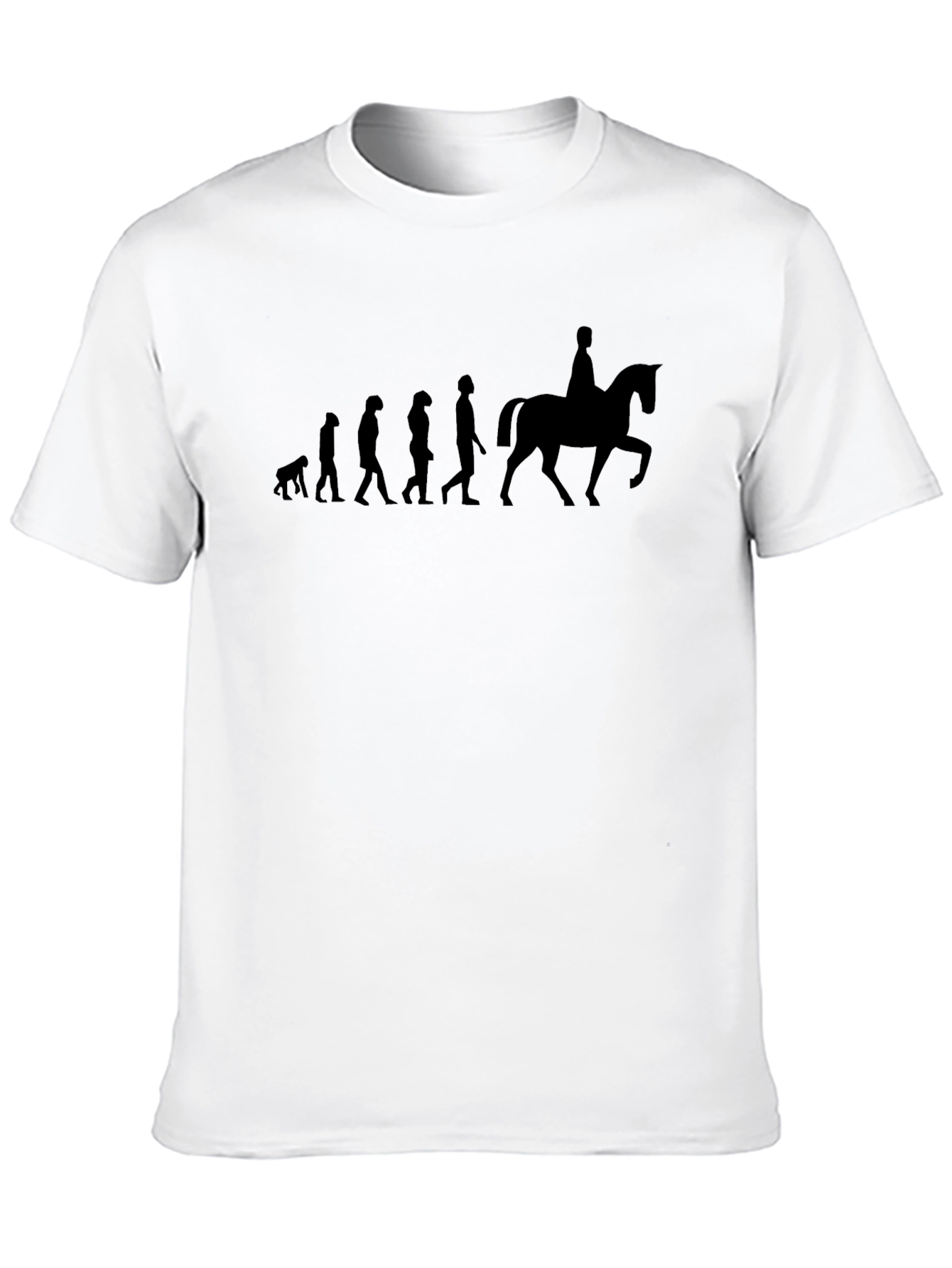 Evolution Horseman Tee - Funny Equestrian Gift