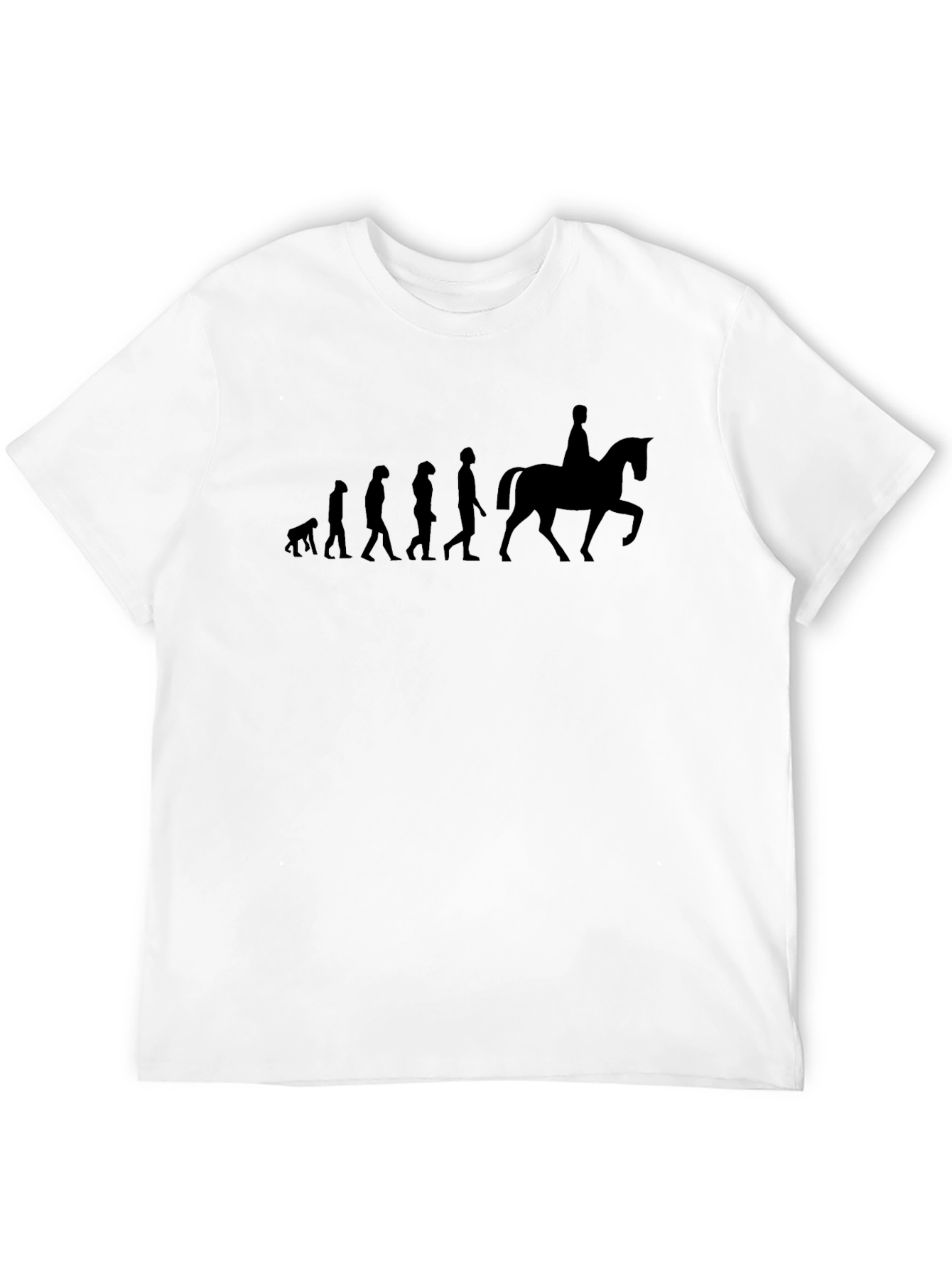 Evolution Horseman Tee - Funny Equestrian Gift