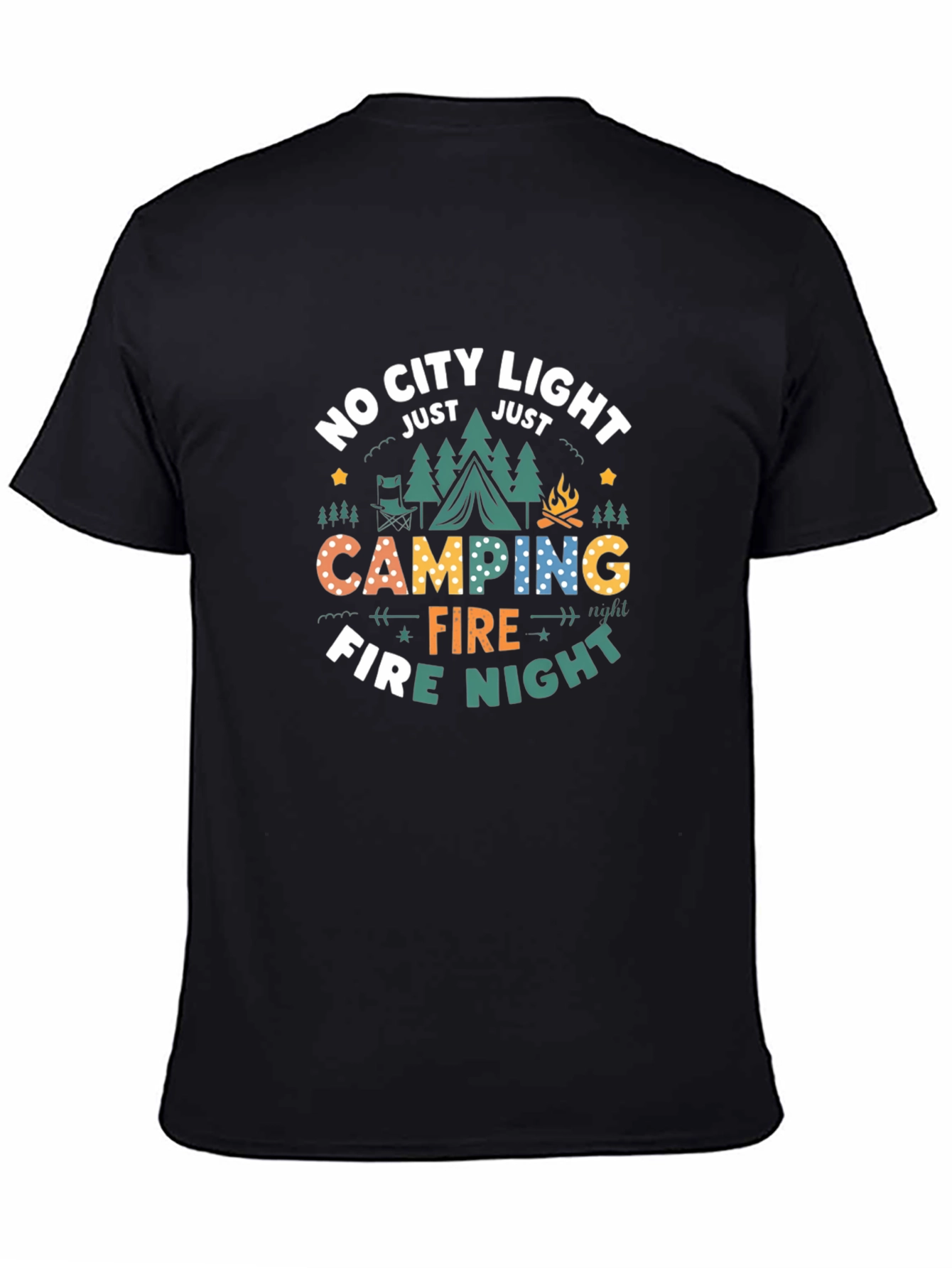 Camping Fire Night Graphic Tee