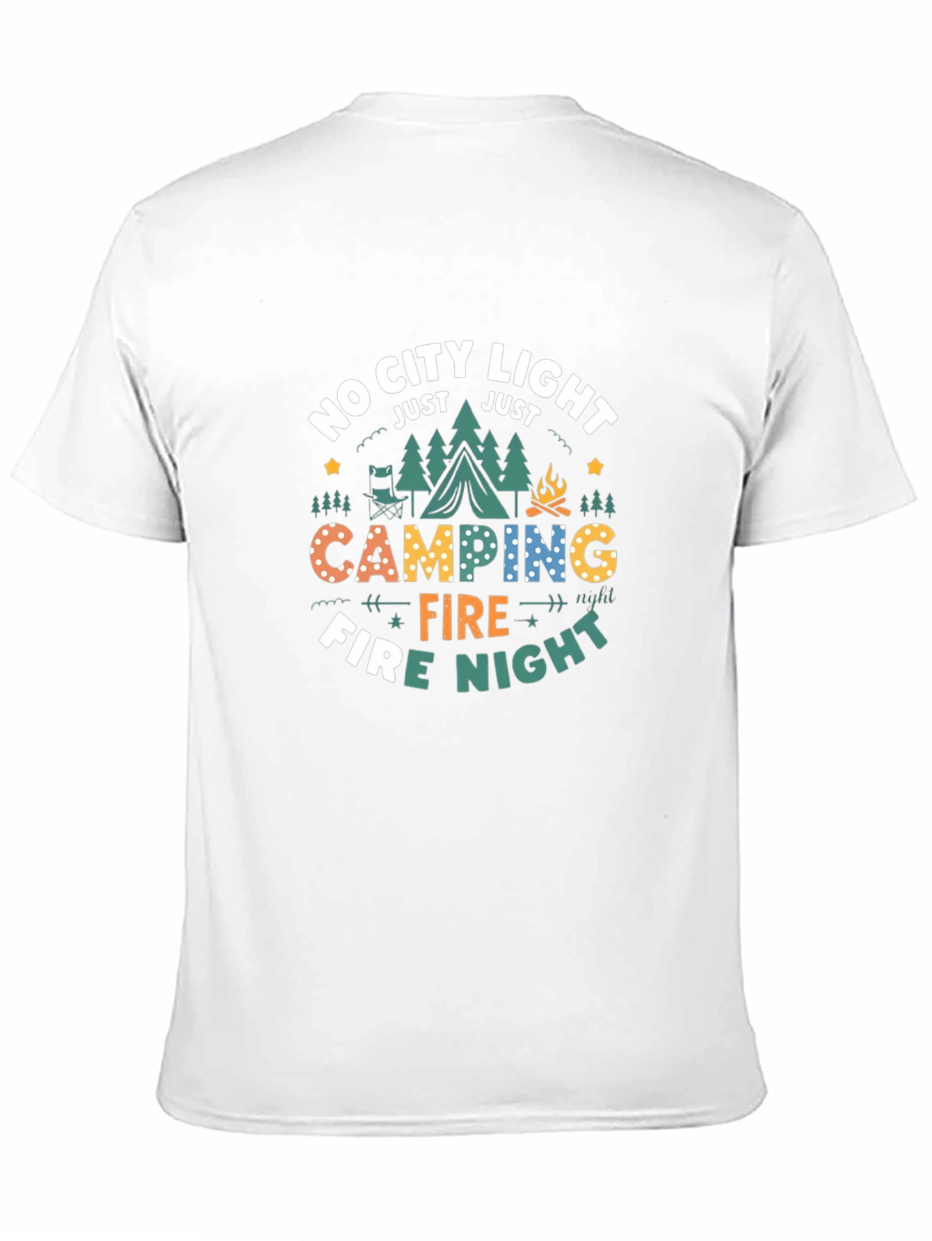 Camping Fire Night Graphic Tee