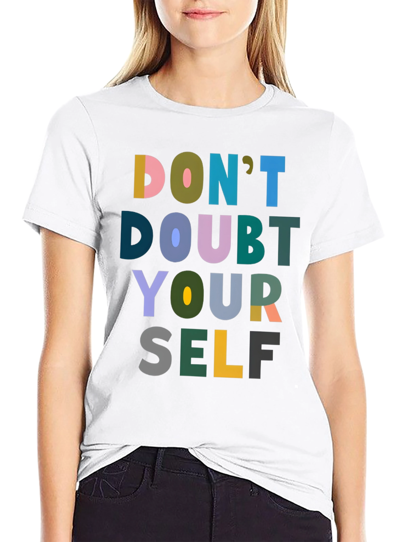 Dont Doubt Yourself Graphic Tee - Black