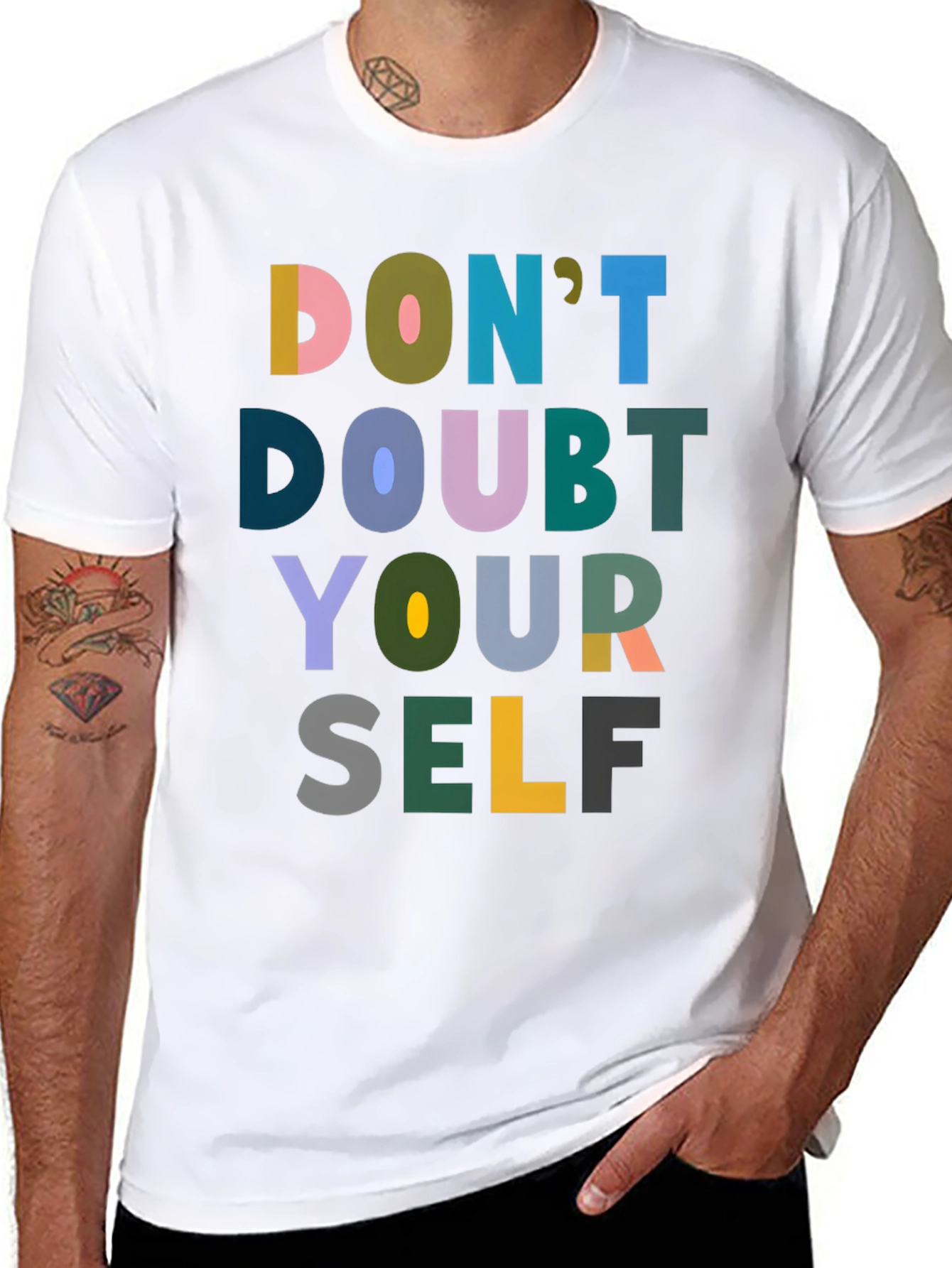 Dont Doubt Yourself Graphic Tee - Black