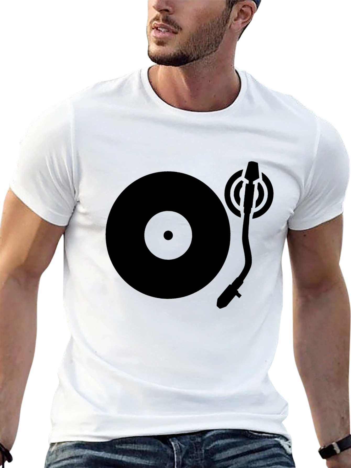 Vinyl Record Turntable Graphic T-Shirt