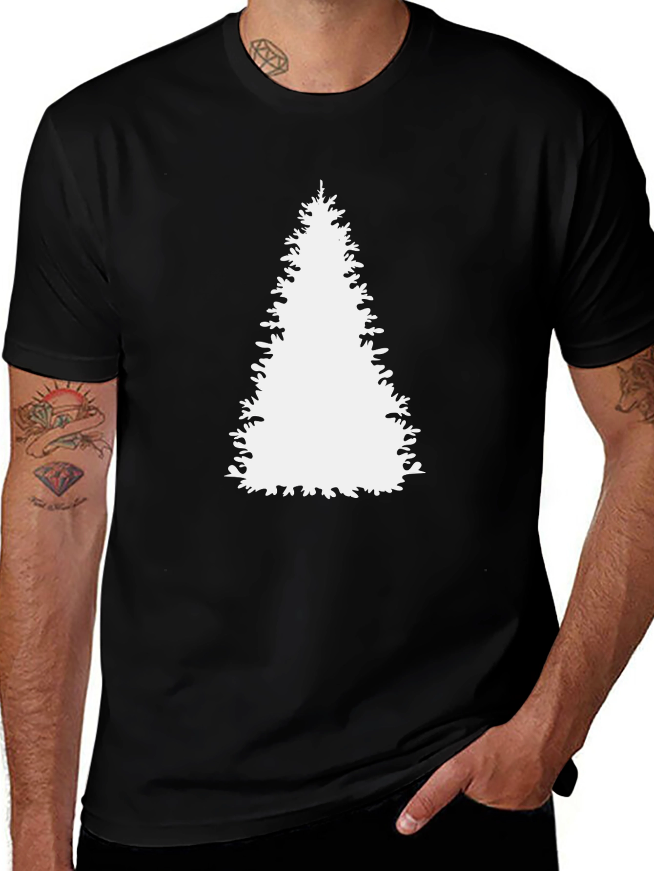 Christmas Tree Graphic T-Shirt - Holiday Tee