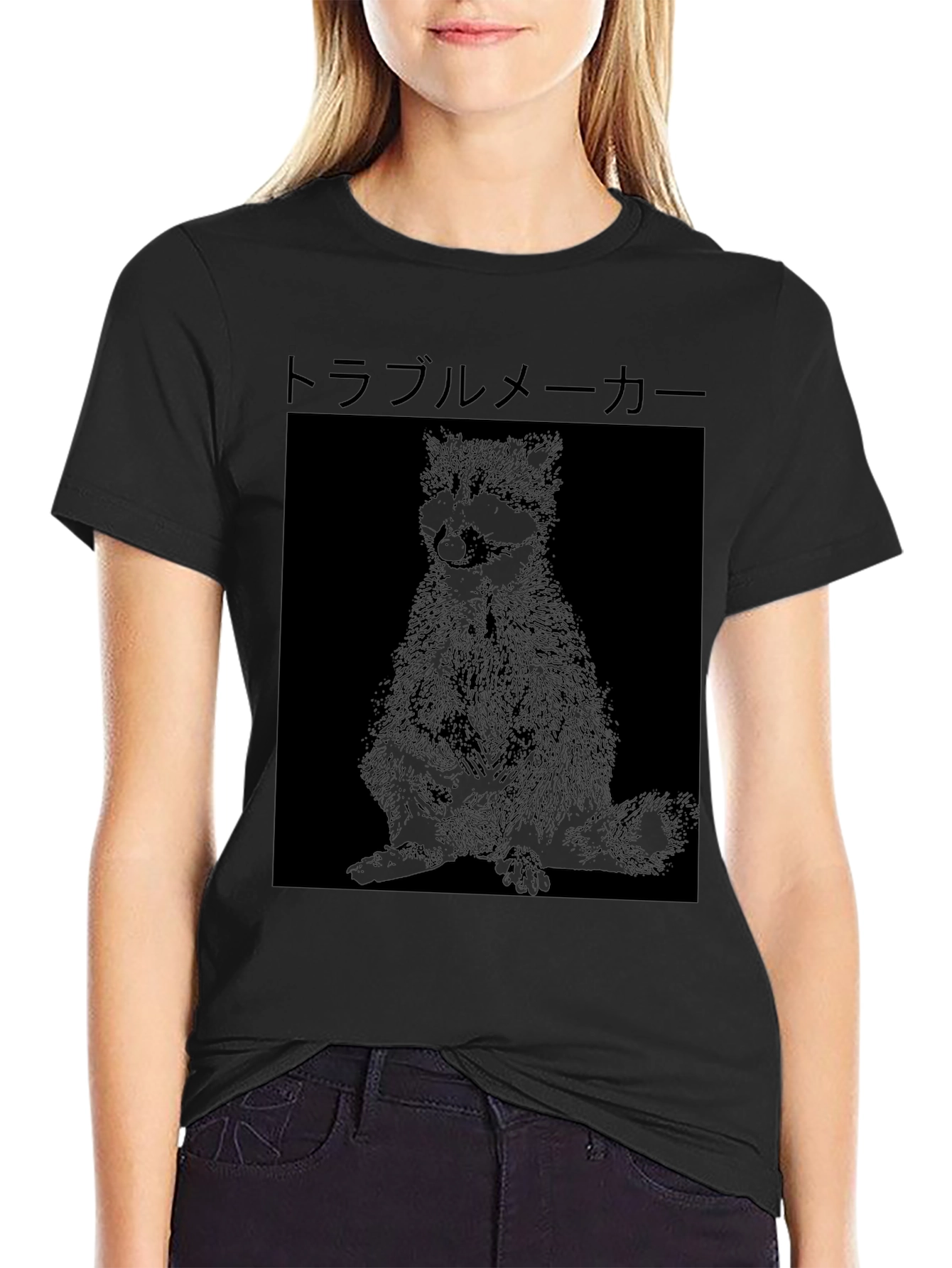 Troublemaker Raccoon Graphic Tee