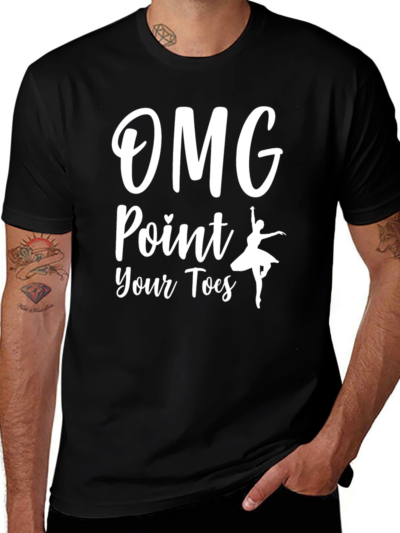 OMG Point Your Toes Graphic Tee